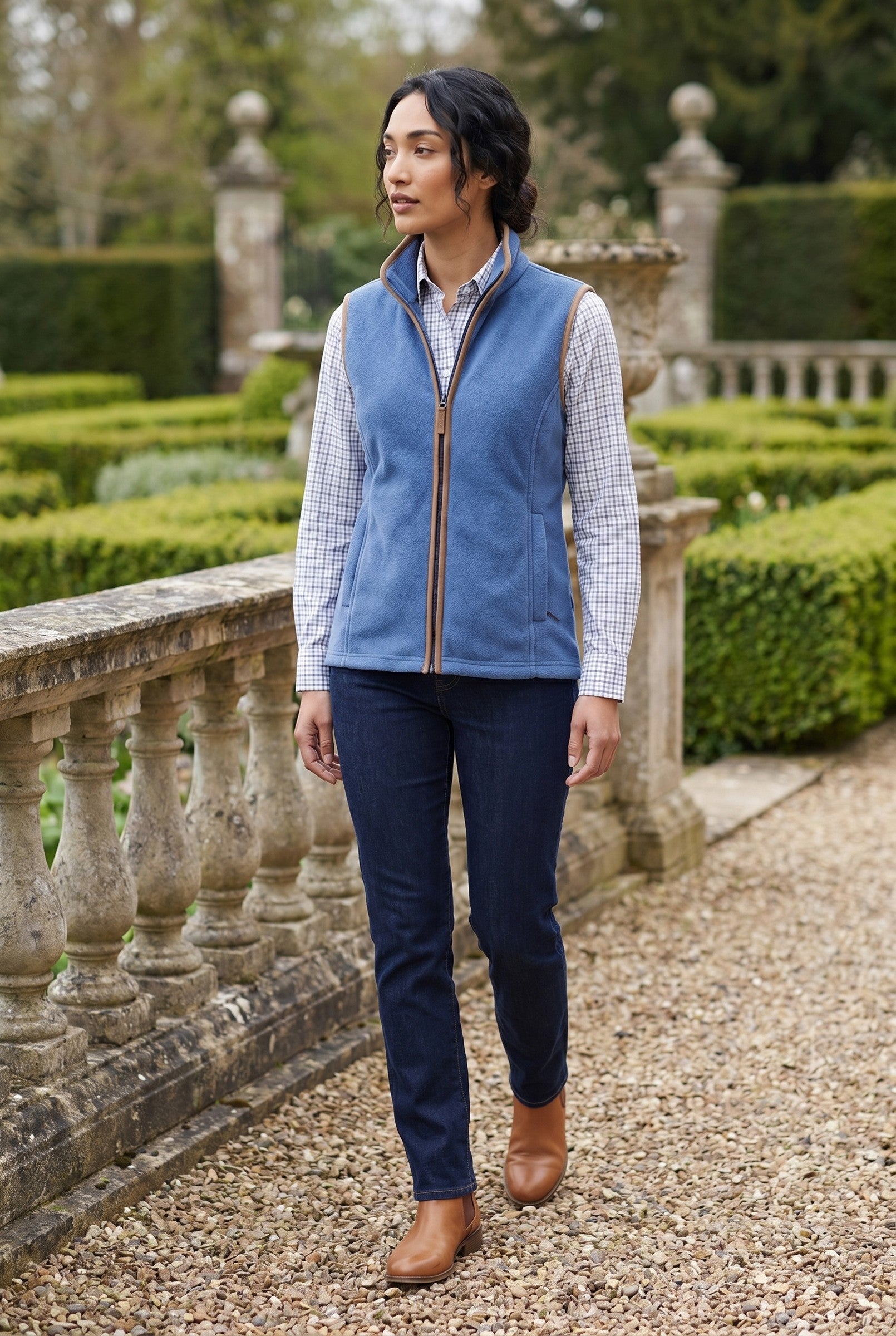 Women's Heritage Fleece Gilet | Blackstone London