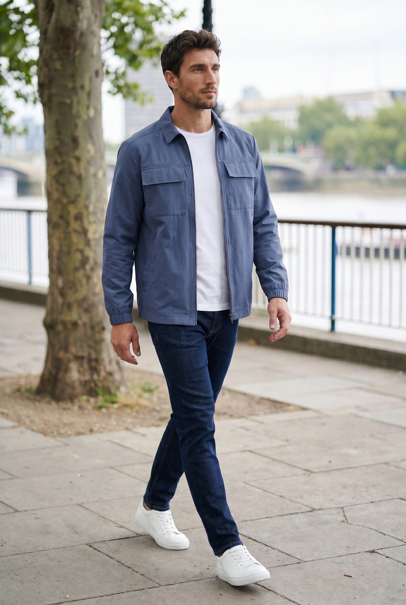 Men's Smart Utility Overshirt | Blackstone London