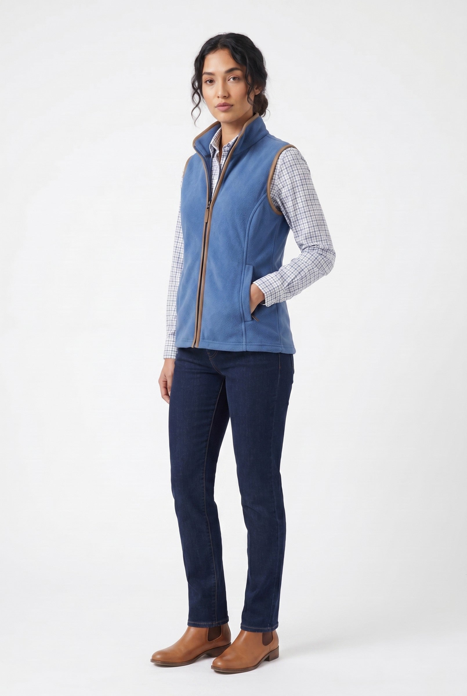 Women's Heritage Fleece Gilet | Blackstone London