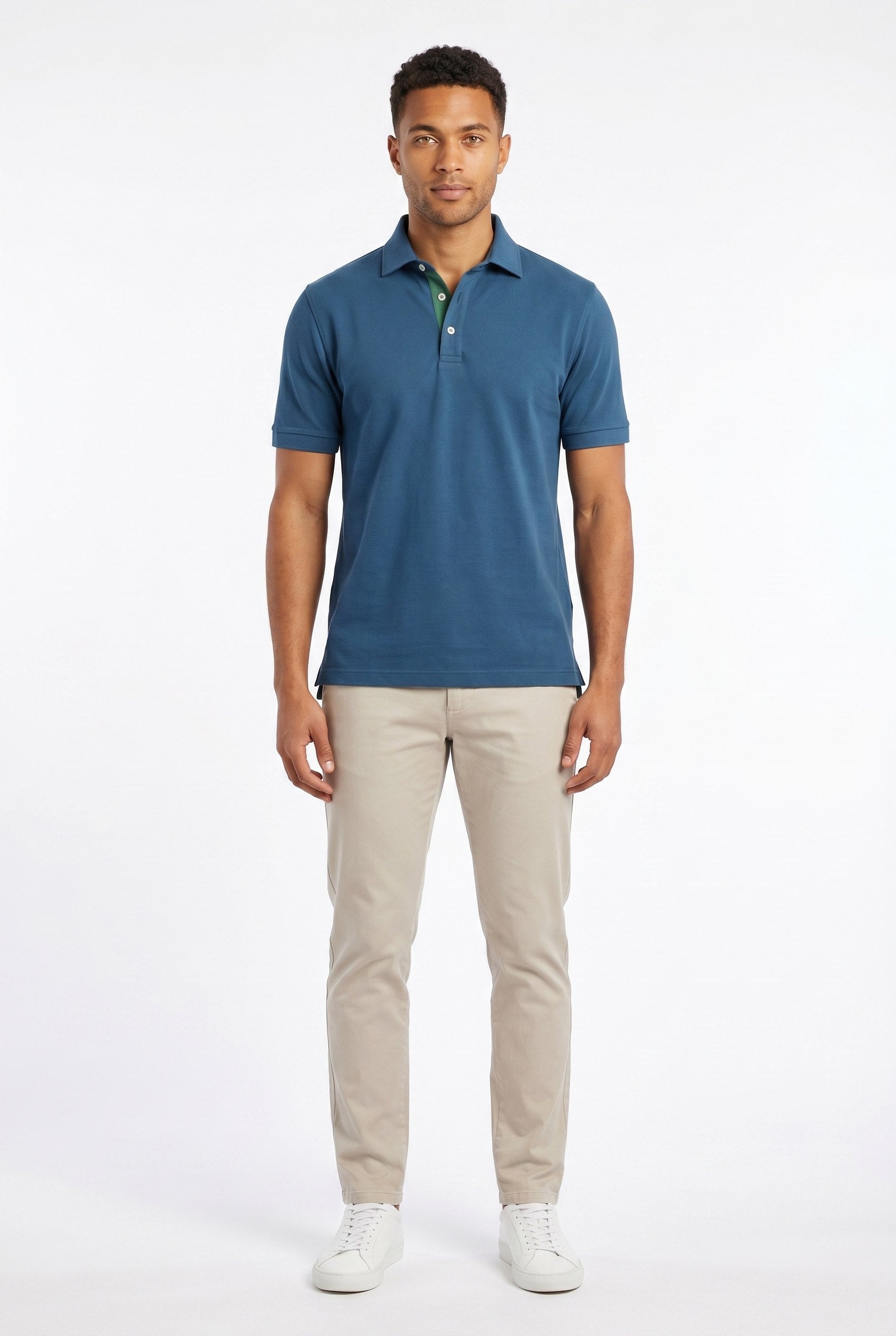 Men's Classic Fit Pique Polo Shirt | Blackstone London