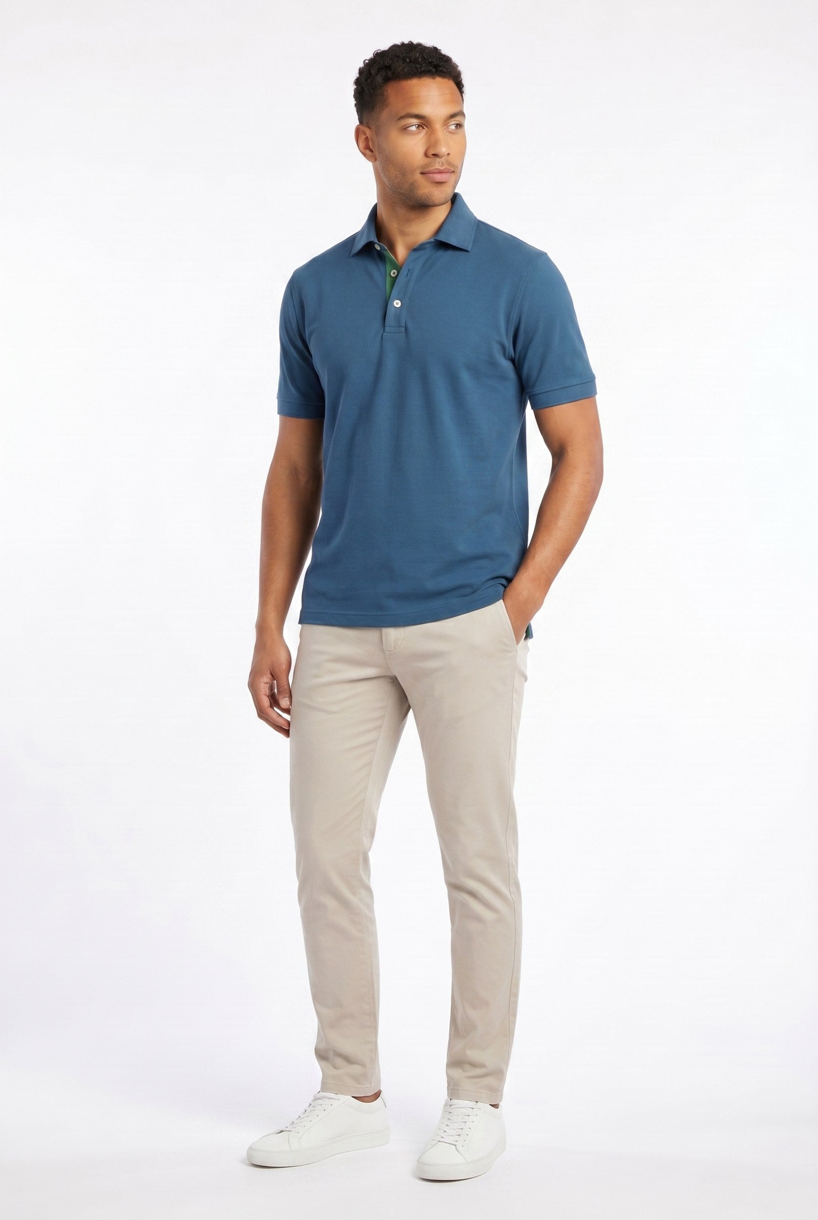 Men's Classic Fit Pique Polo Shirt | Blackstone London