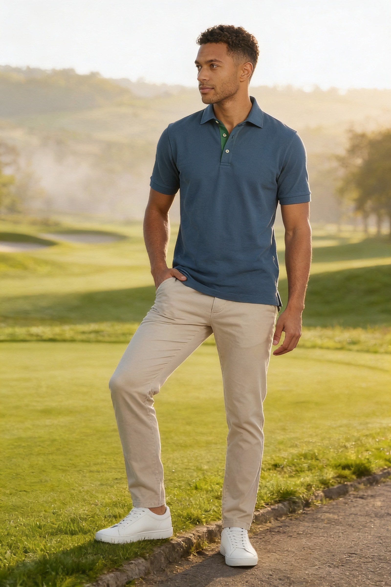 Men's Classic Fit Pique Polo Shirt | Blackstone London