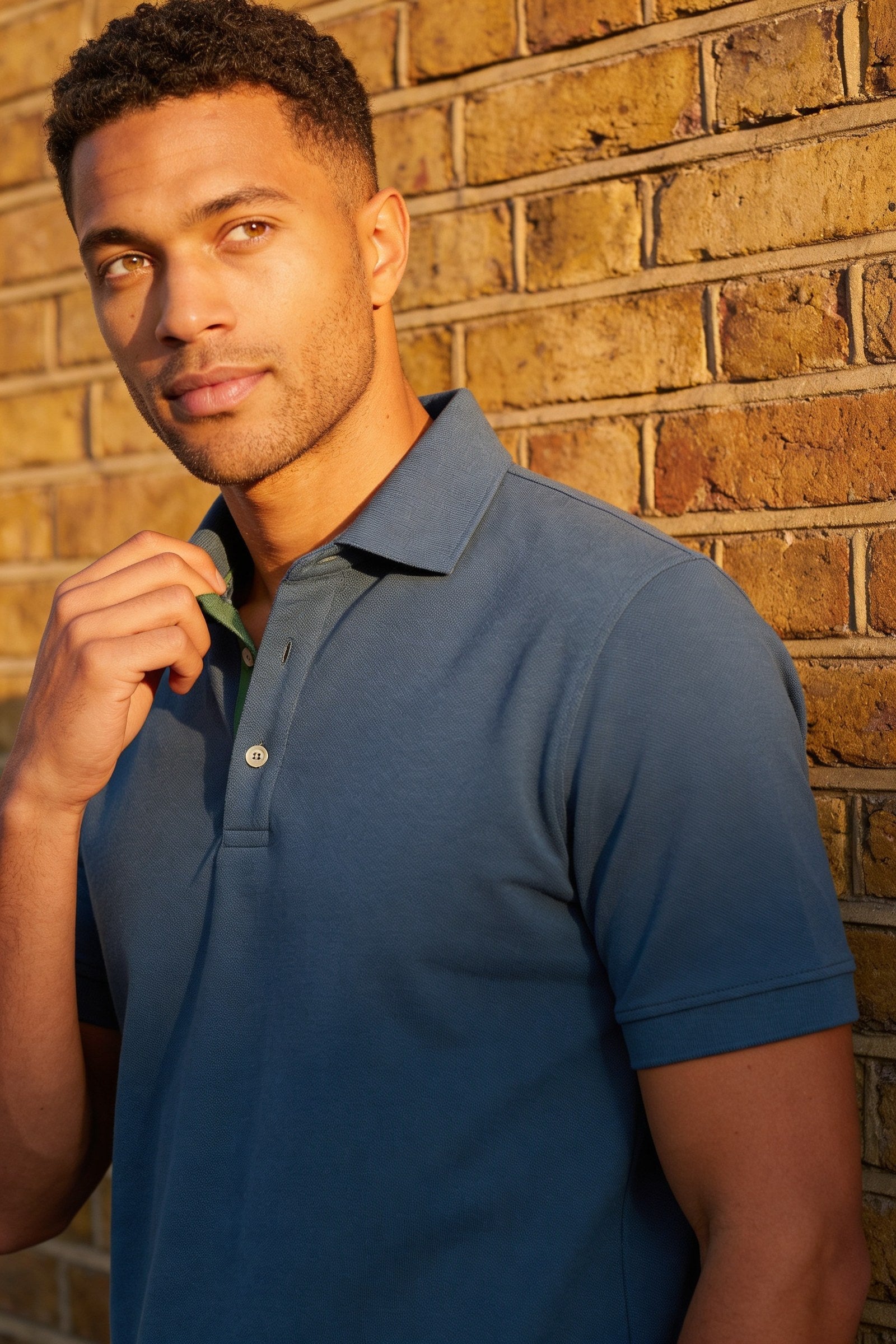 Men's Classic Fit Pique Polo Shirt | Blackstone London