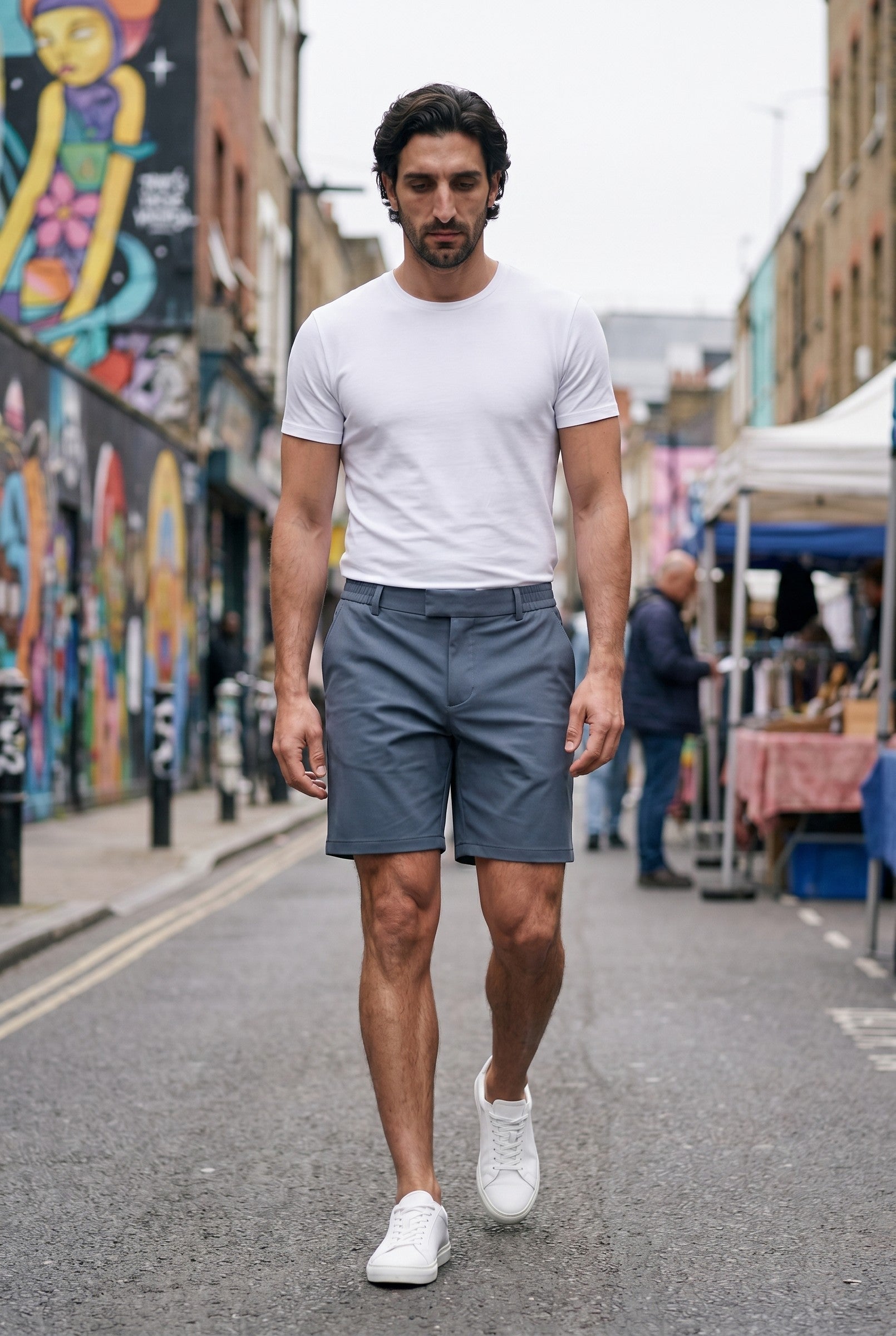 Men's Stretch Chino Short | Blackstone London