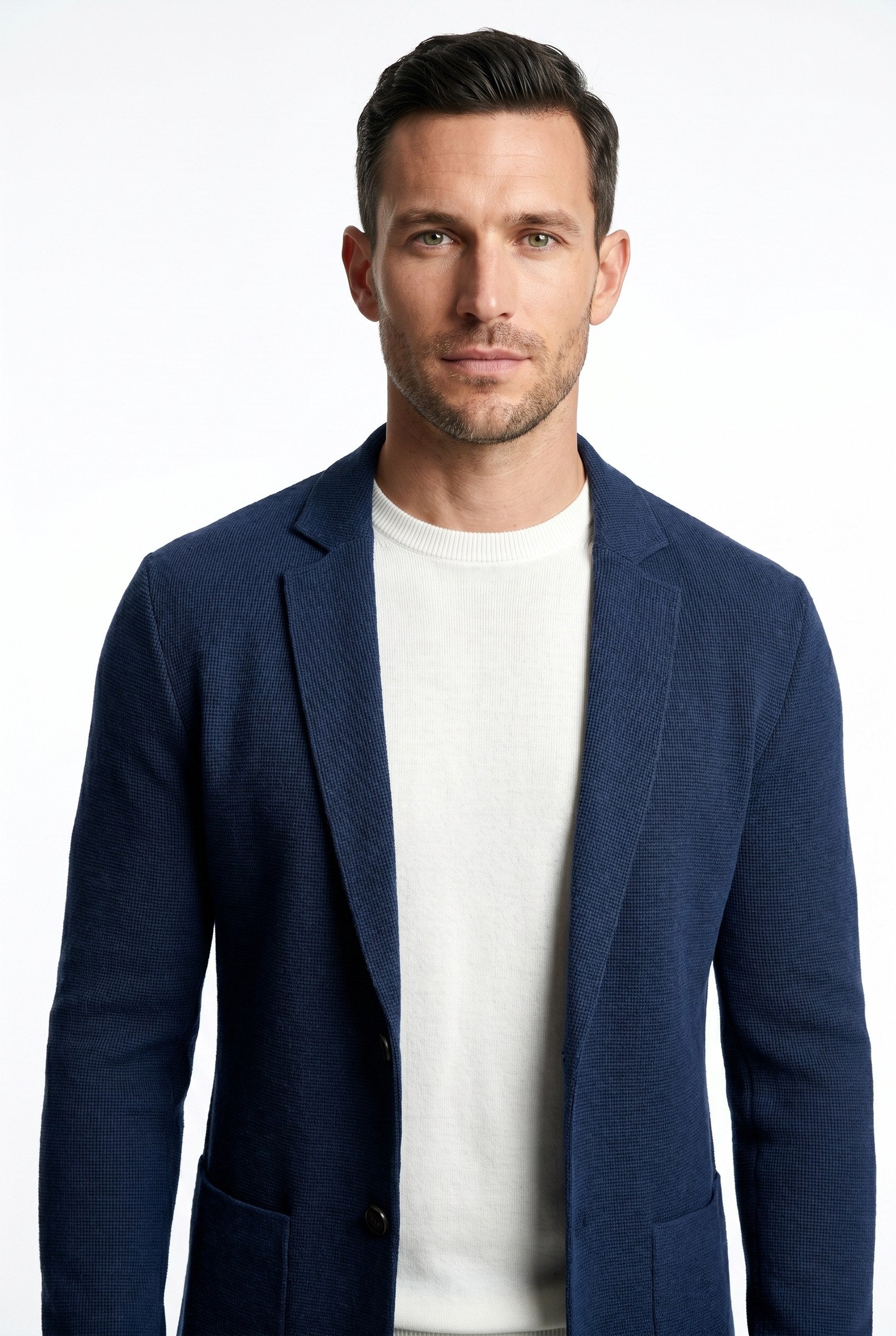 Men's Knitted Deconstructed Blazer | Blackstone London
