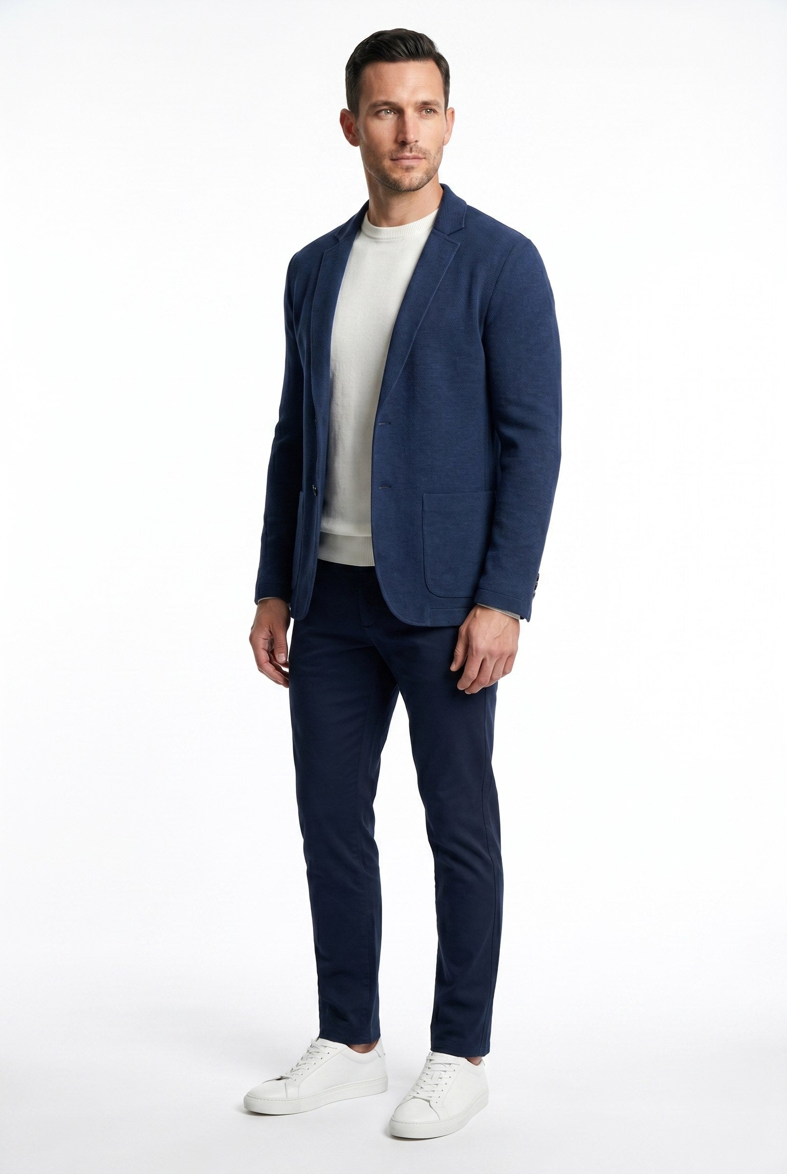 Men's Knitted Deconstructed Blazer | Blackstone London