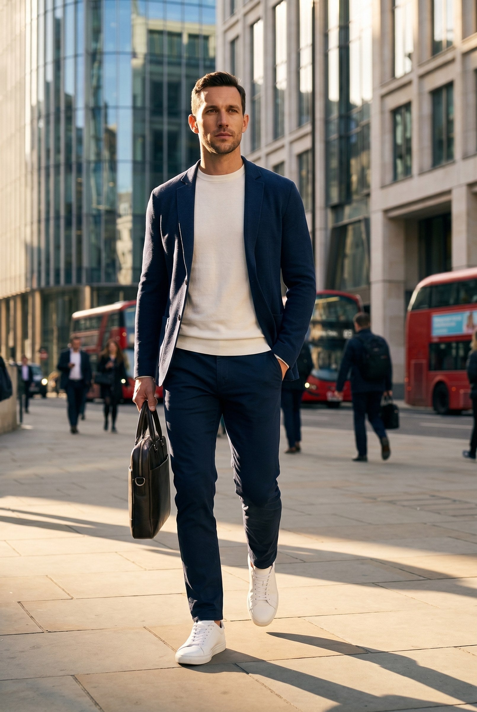 Men's Knitted Deconstructed Blazer | Blackstone London