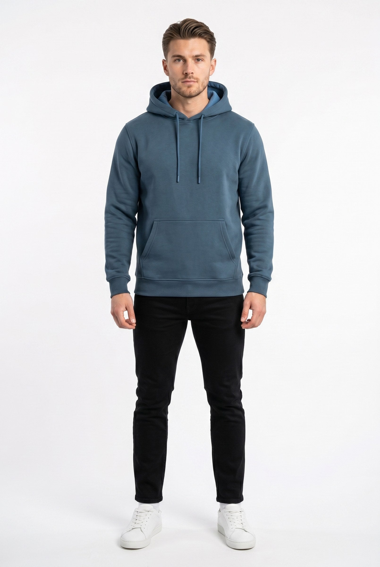 Men's Fundamental Fleece Pullover Hoodie | Blackstone London