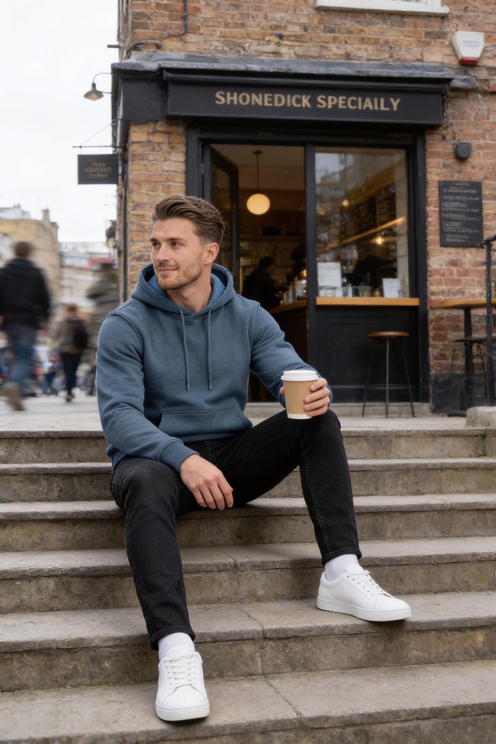Men's Fundamental Fleece Pullover Hoodie | Blackstone London