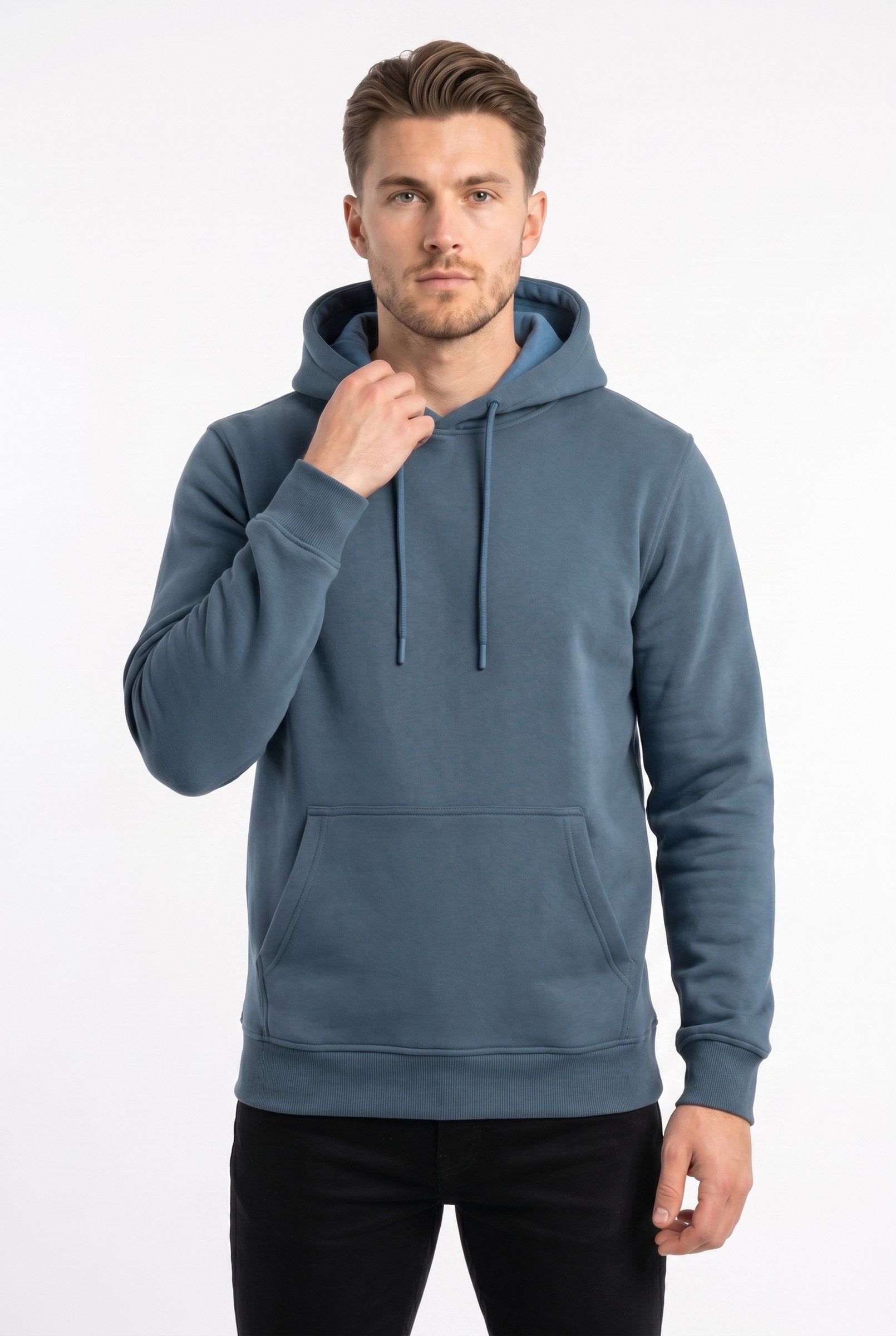 Men's Fundamental Fleece Pullover Hoodie | Blackstone London