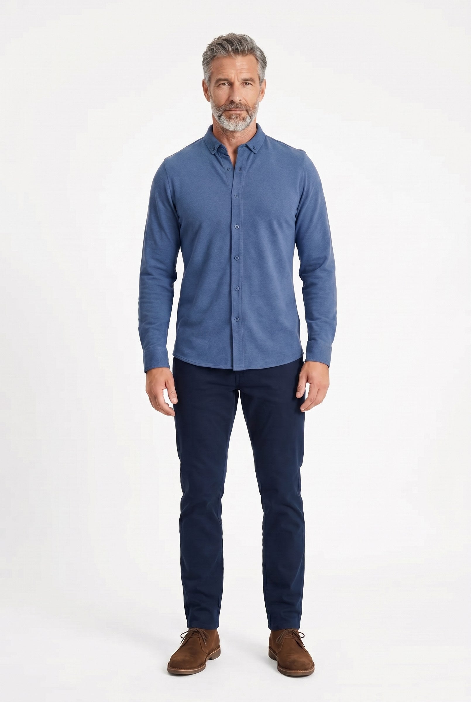 Men's Galloway Pique Jersey Shirt | Blackstone London