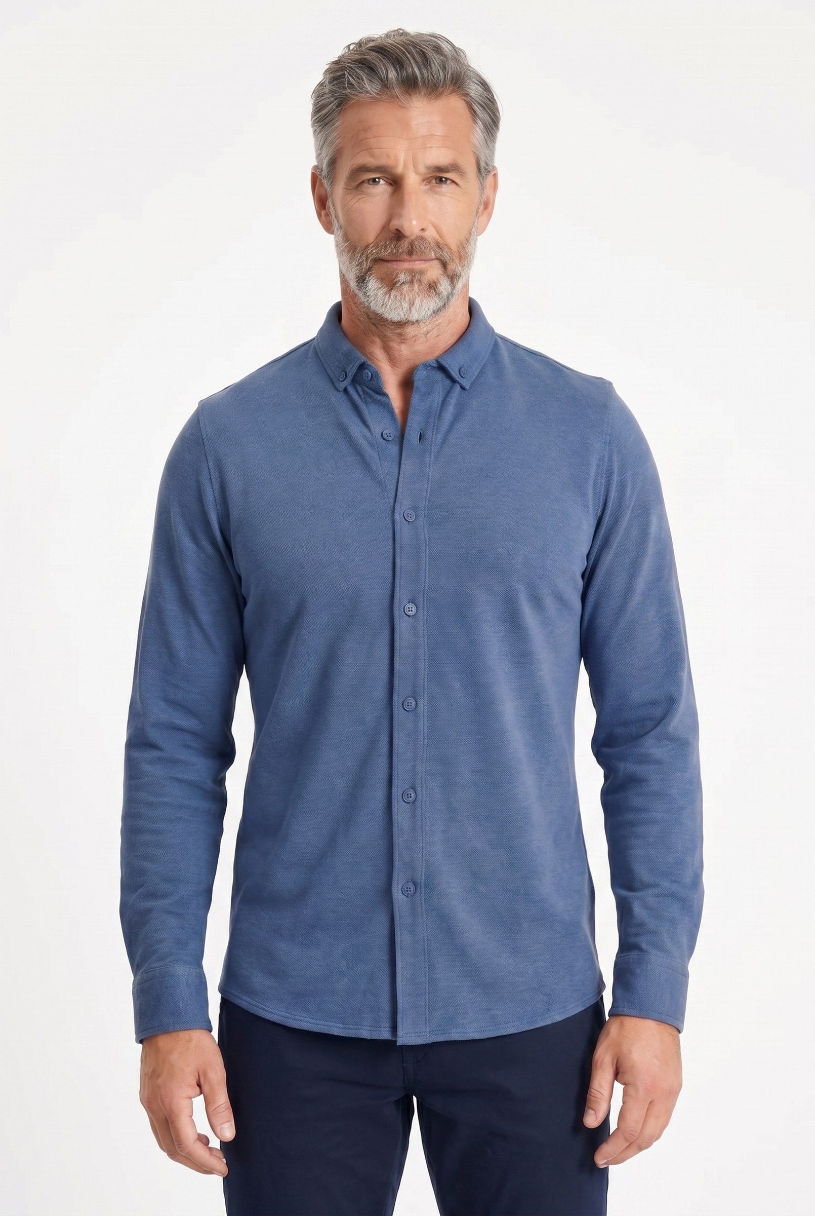 Men's Galloway Pique Jersey Shirt | Blackstone London