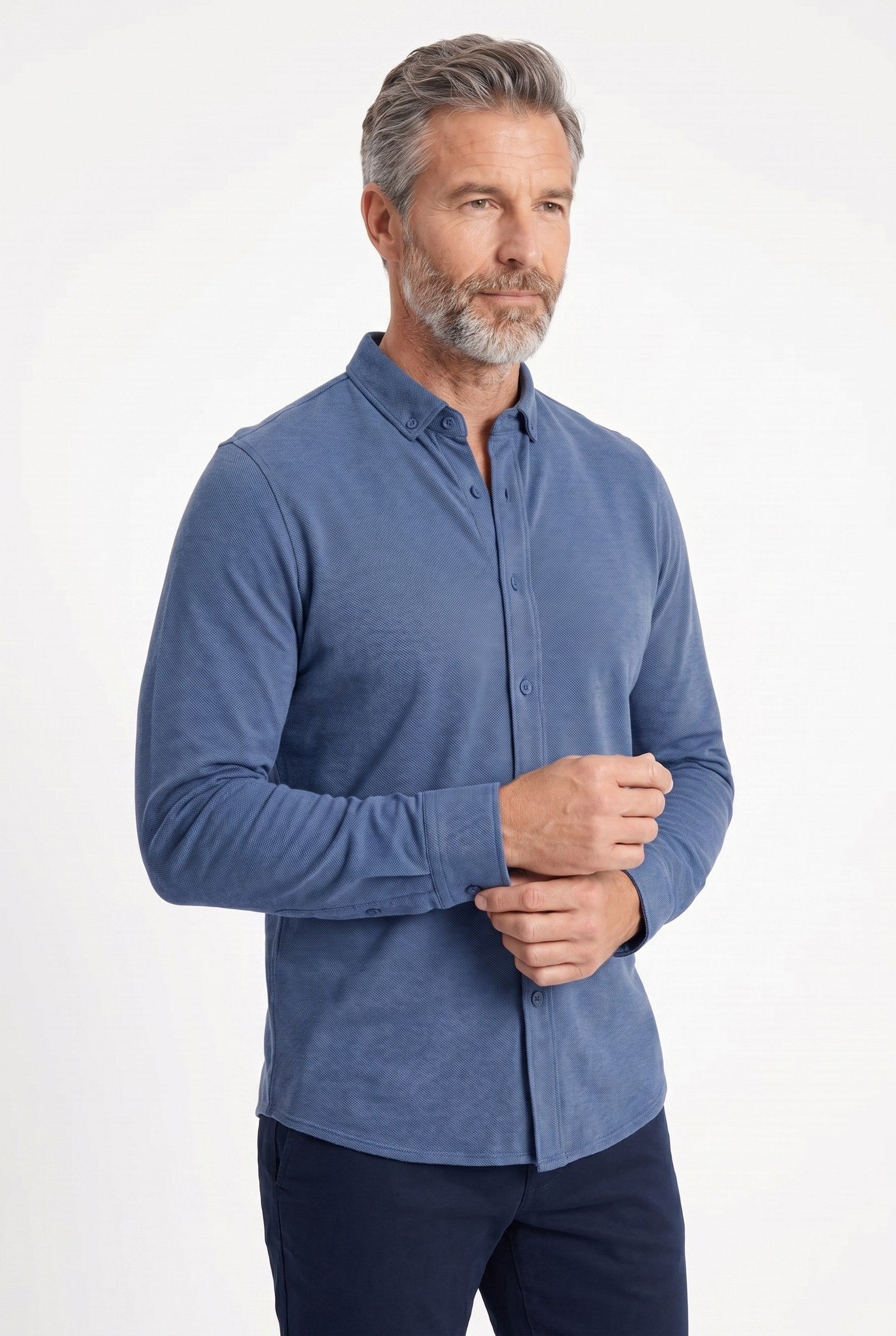 Men's Galloway Pique Jersey Shirt | Blackstone London