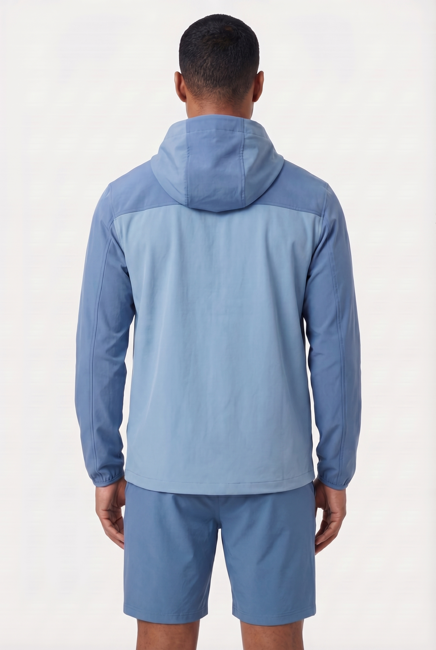 Men's Lightweight Hooded Jacket & Shorts 2-Piece Set | Blackstone London