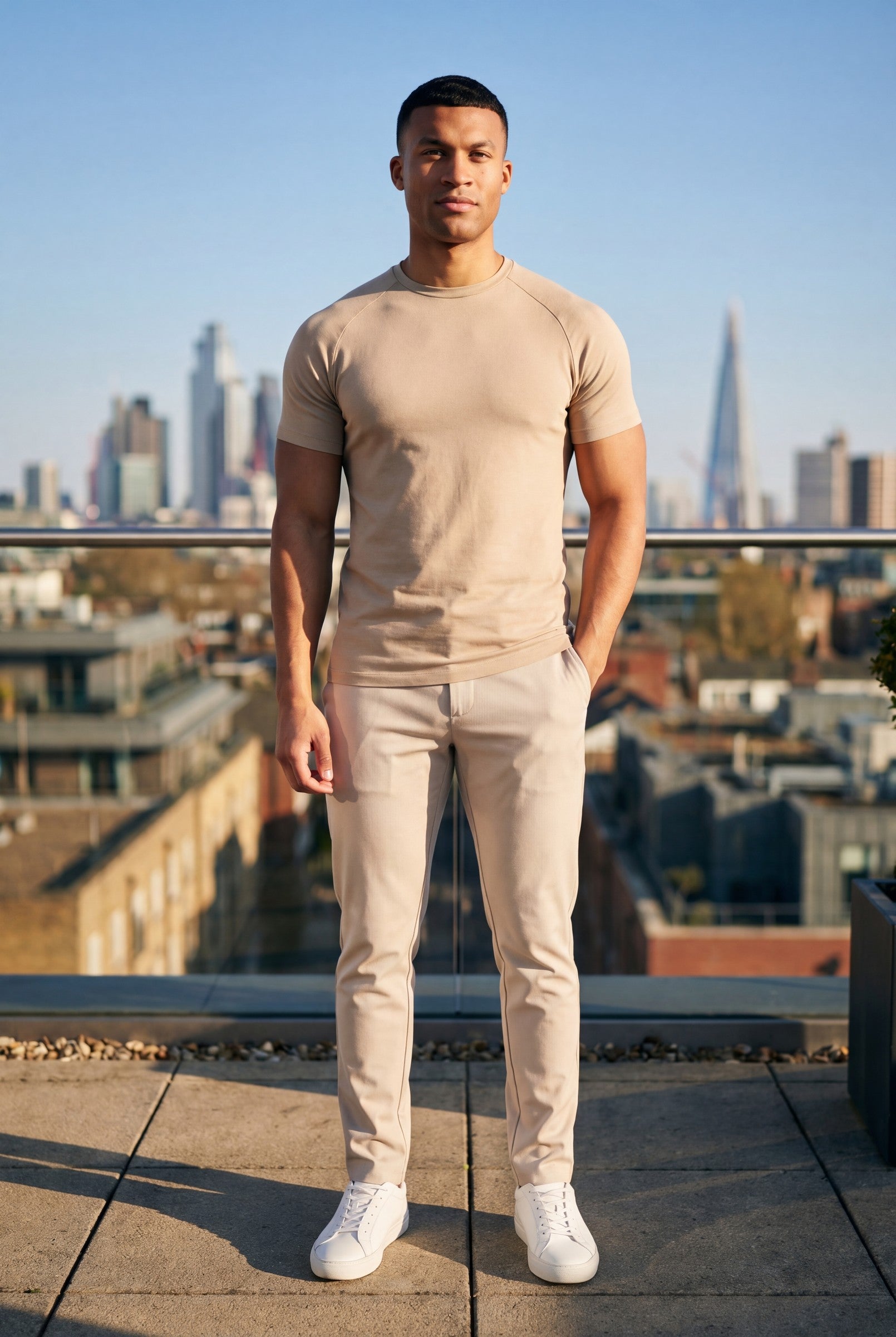 Men's Mercerised Cotton Crewneck T-Shirt | Blackstone London
