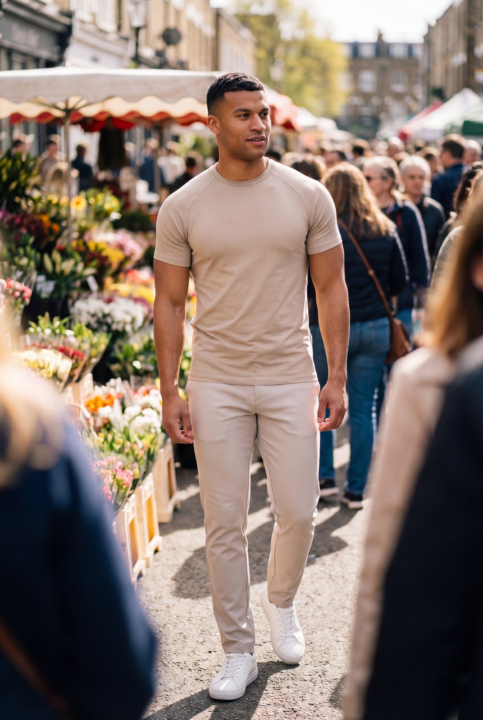 Men's Mercerised Cotton Crewneck T-Shirt | Blackstone London