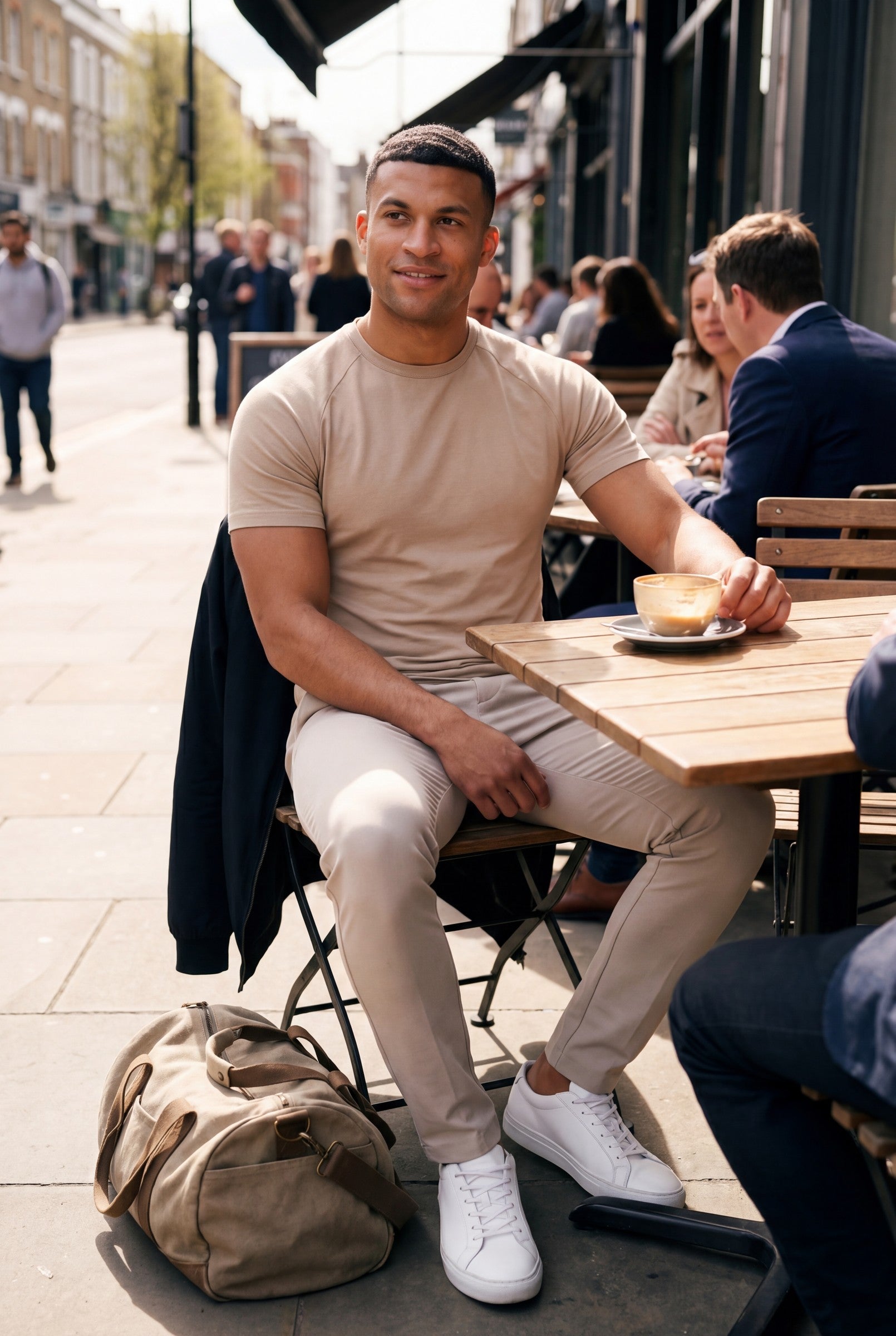 Men's Mercerised Cotton Crewneck T-Shirt | Blackstone London