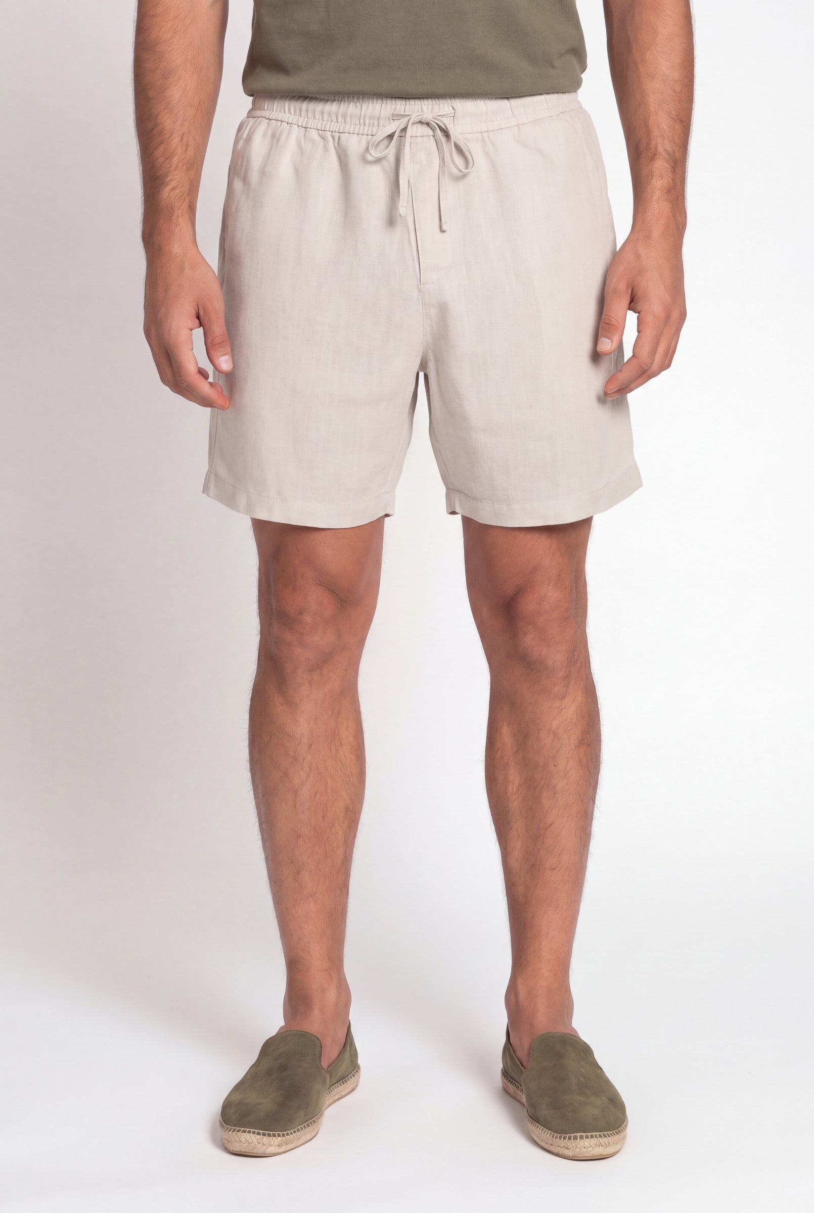 Men's Premium Linen Drawstring Shorts | Blackstone London