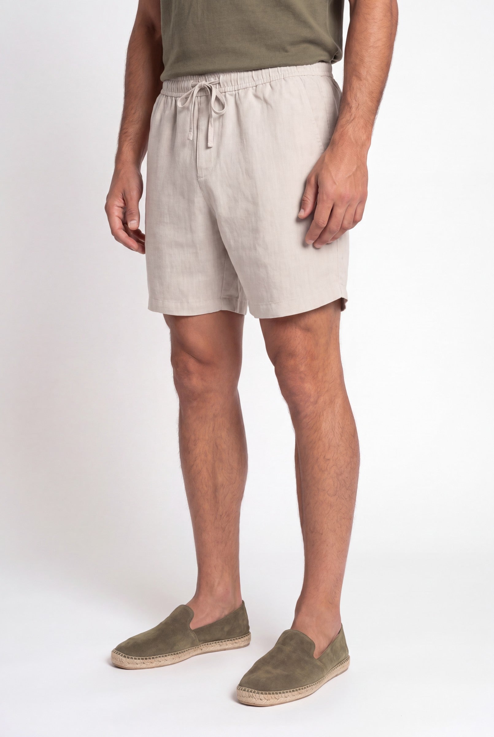 Men's Premium Linen Drawstring Shorts | Blackstone London