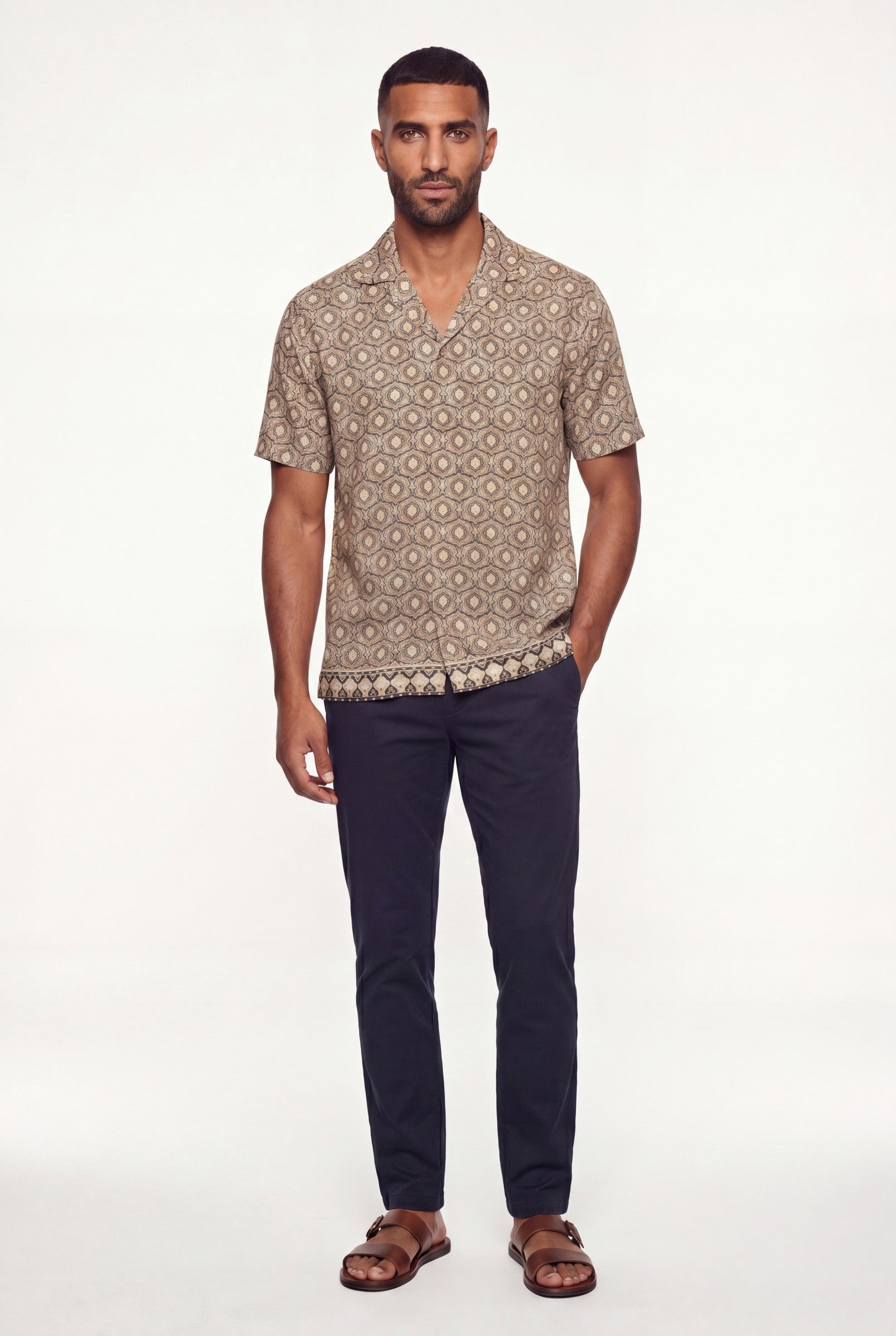 Men's Printed Resort Shirt | Blackstone London