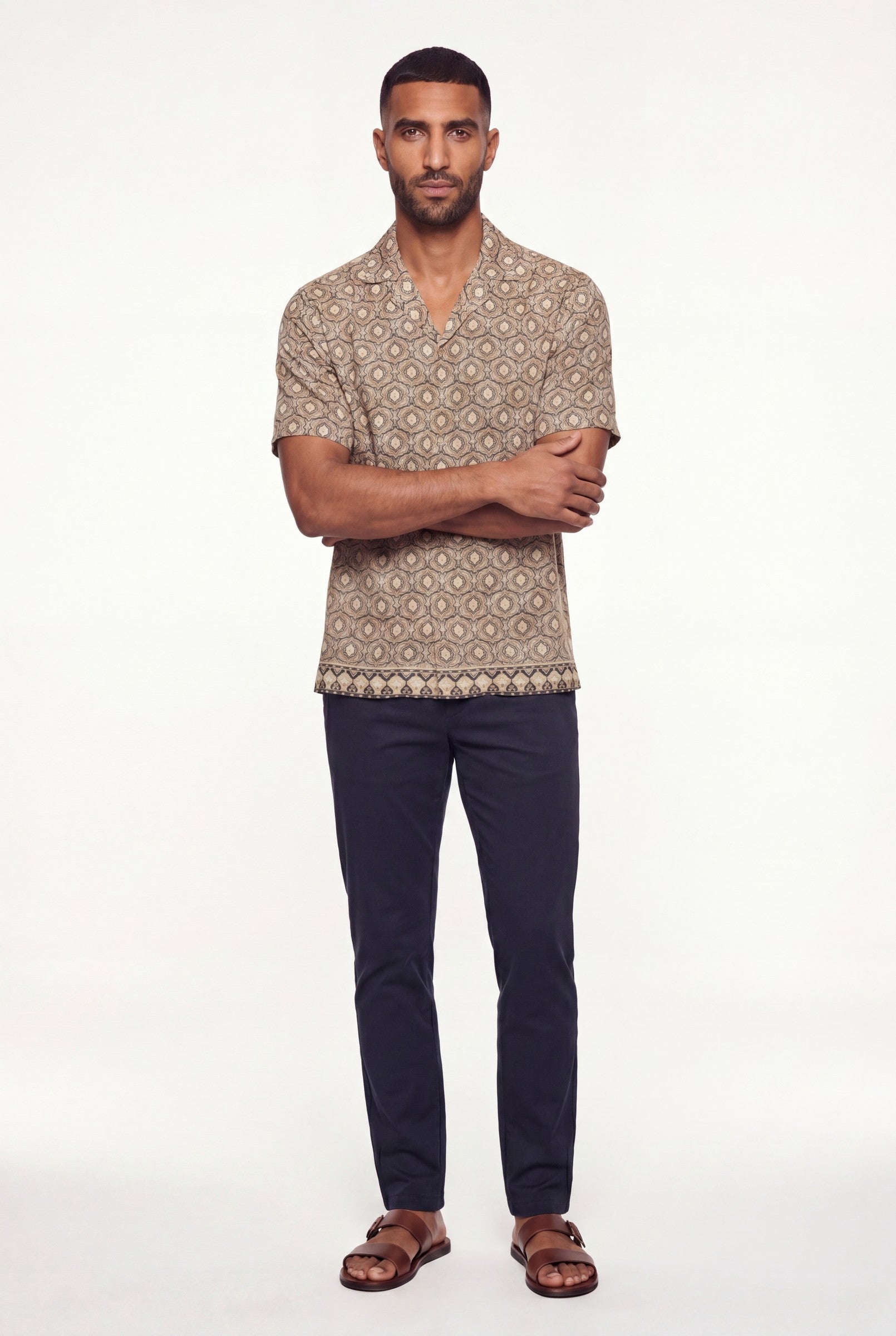 Men's Printed Resort Shirt | Blackstone London