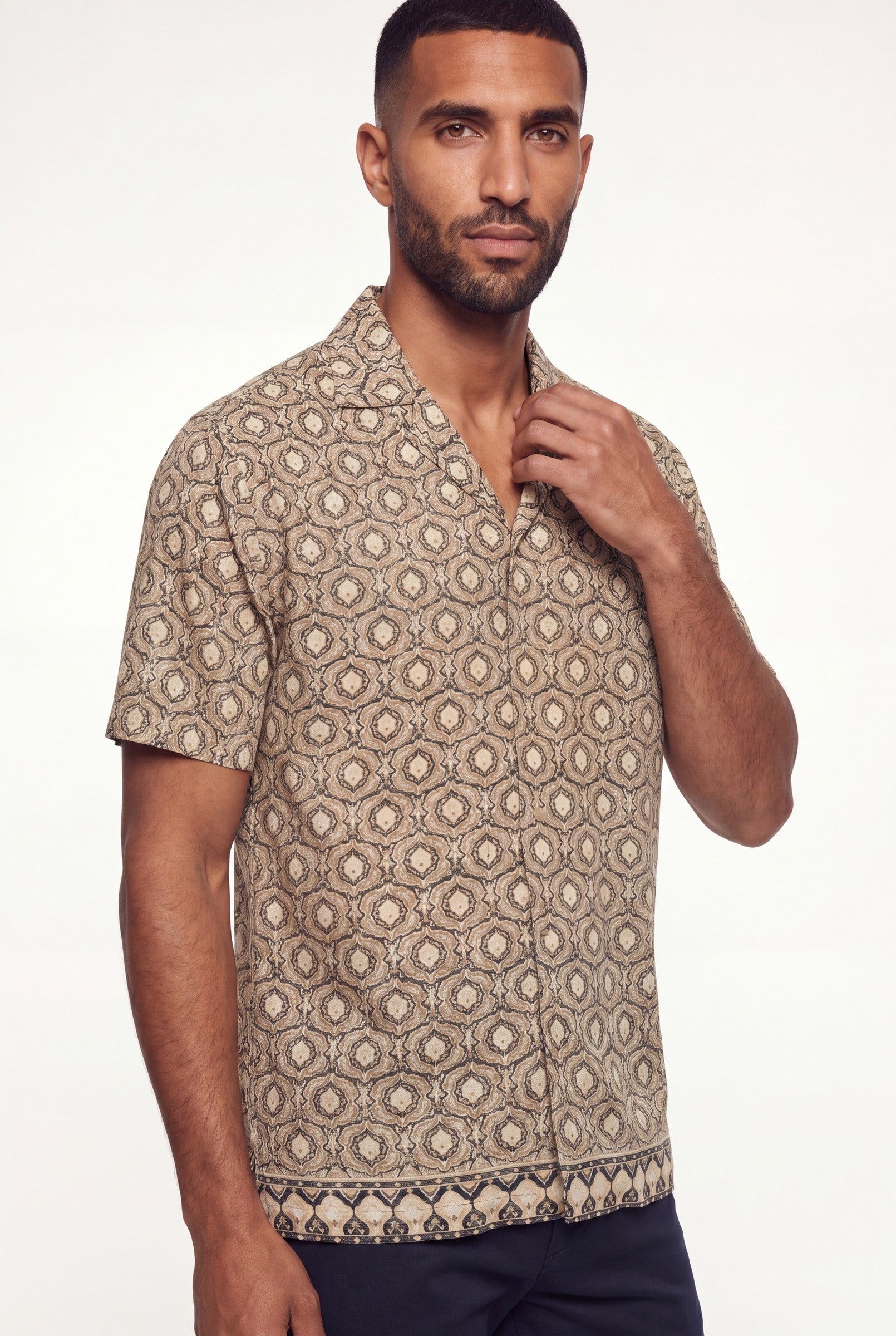 Men's Printed Resort Shirt | Blackstone London