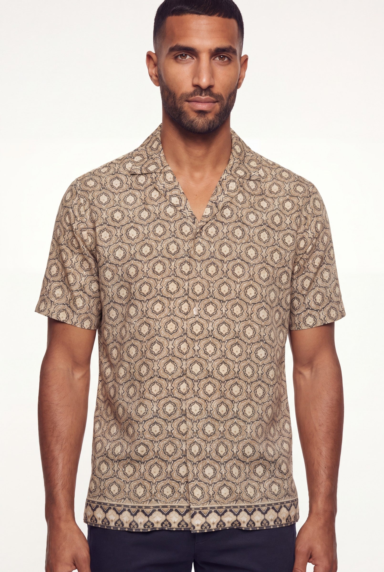 Men's Printed Resort Shirt | Blackstone London