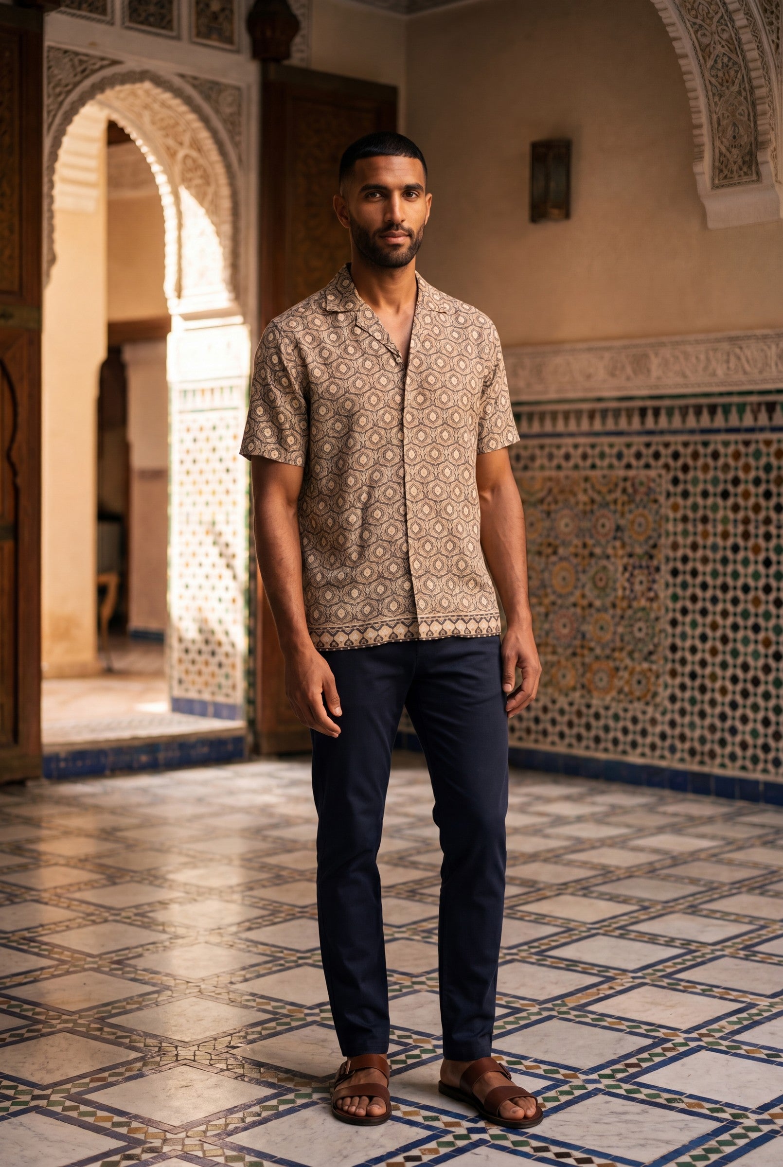 Men's Printed Resort Shirt | Blackstone London