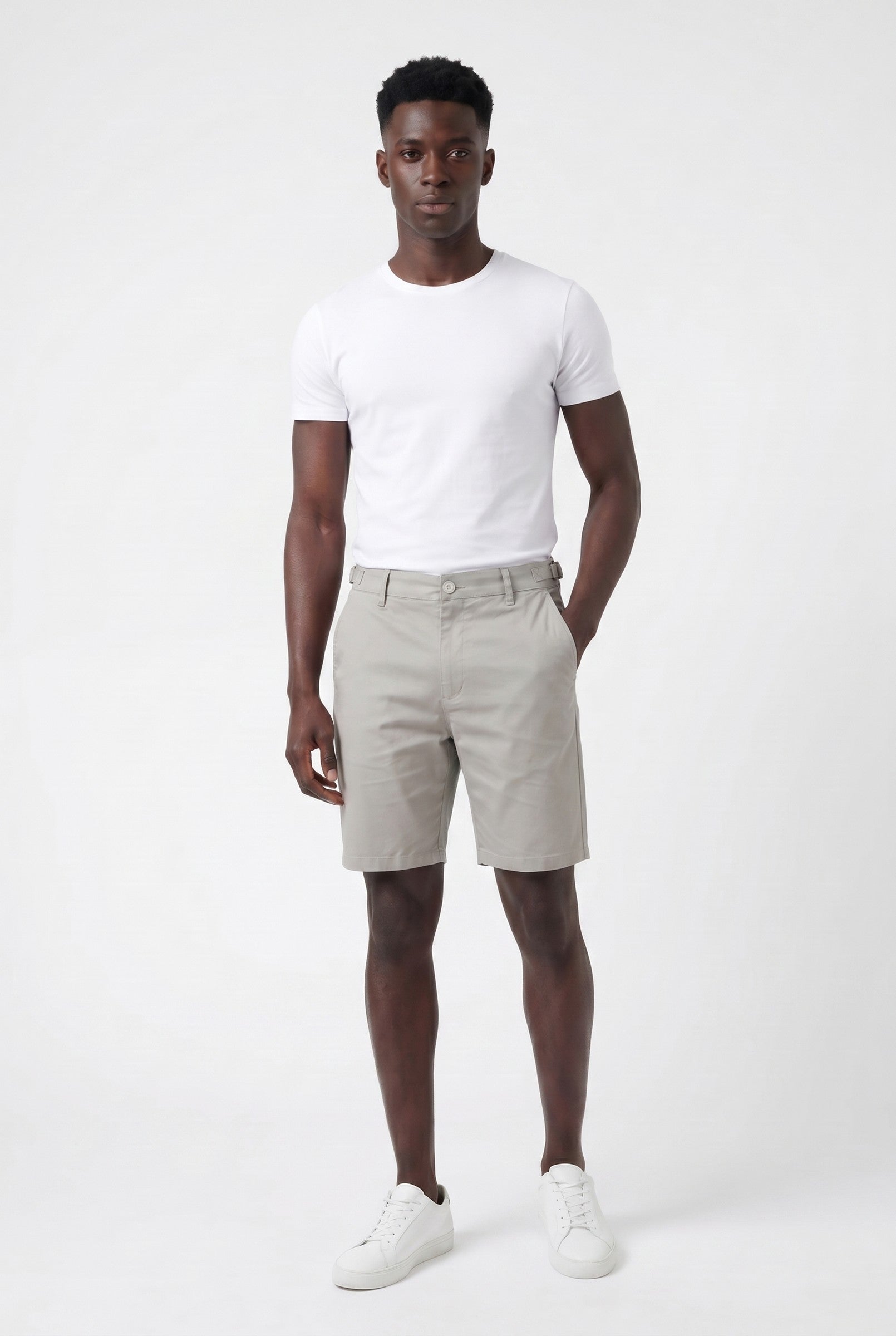 Men's Side Adjuster Chino Shorts | Blackstone London