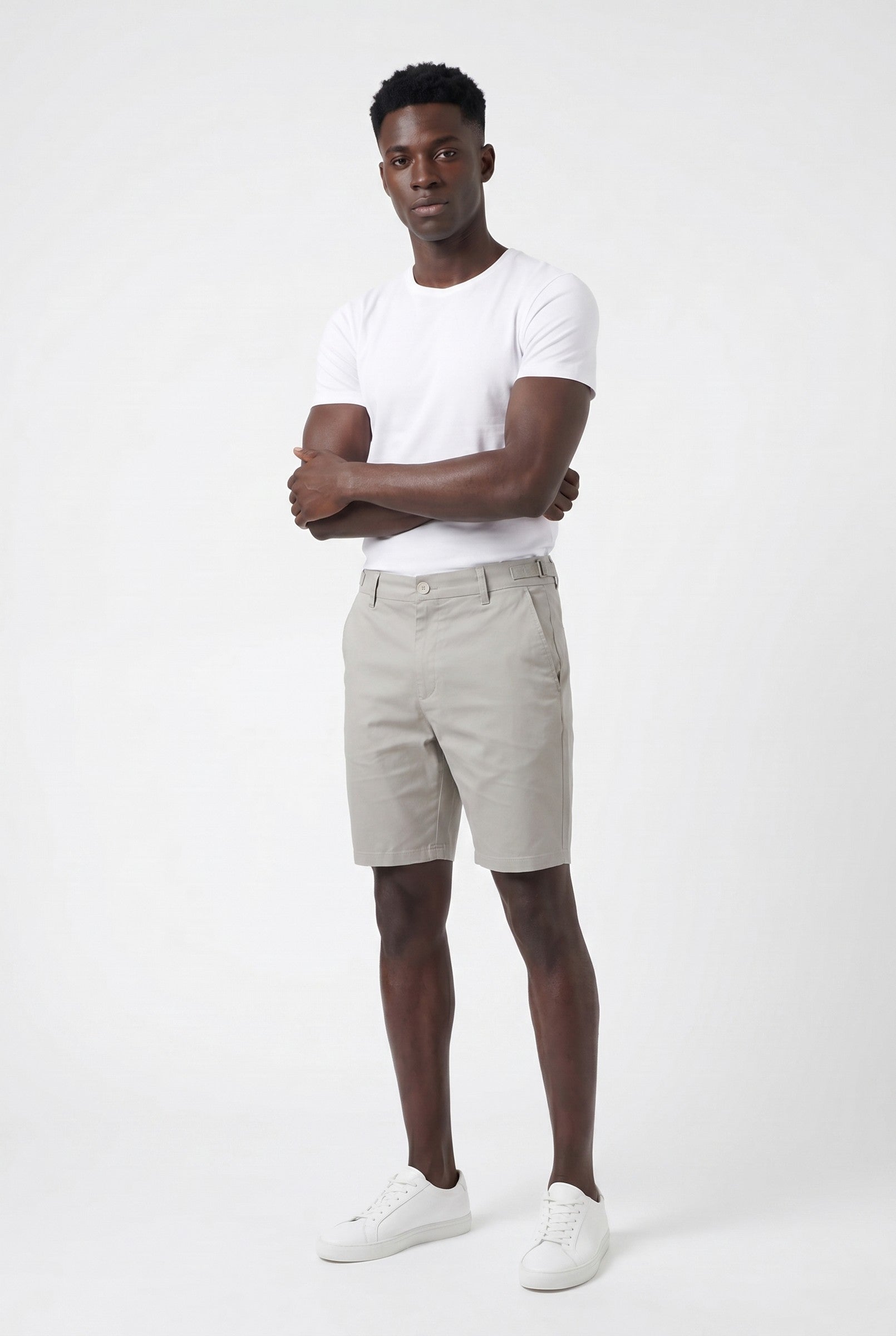 Men's Side Adjuster Chino Shorts | Blackstone London