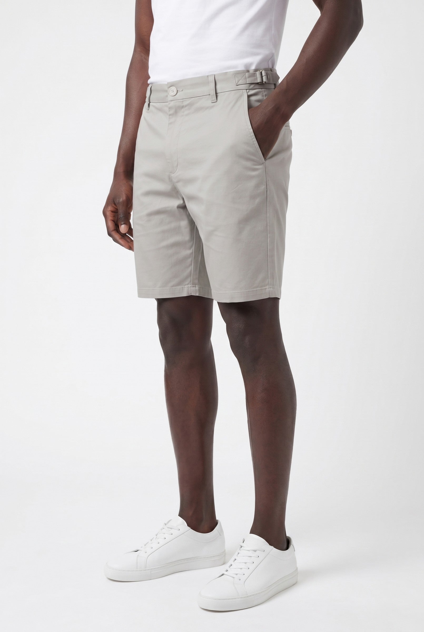 Men's Side Adjuster Chino Shorts | Blackstone London