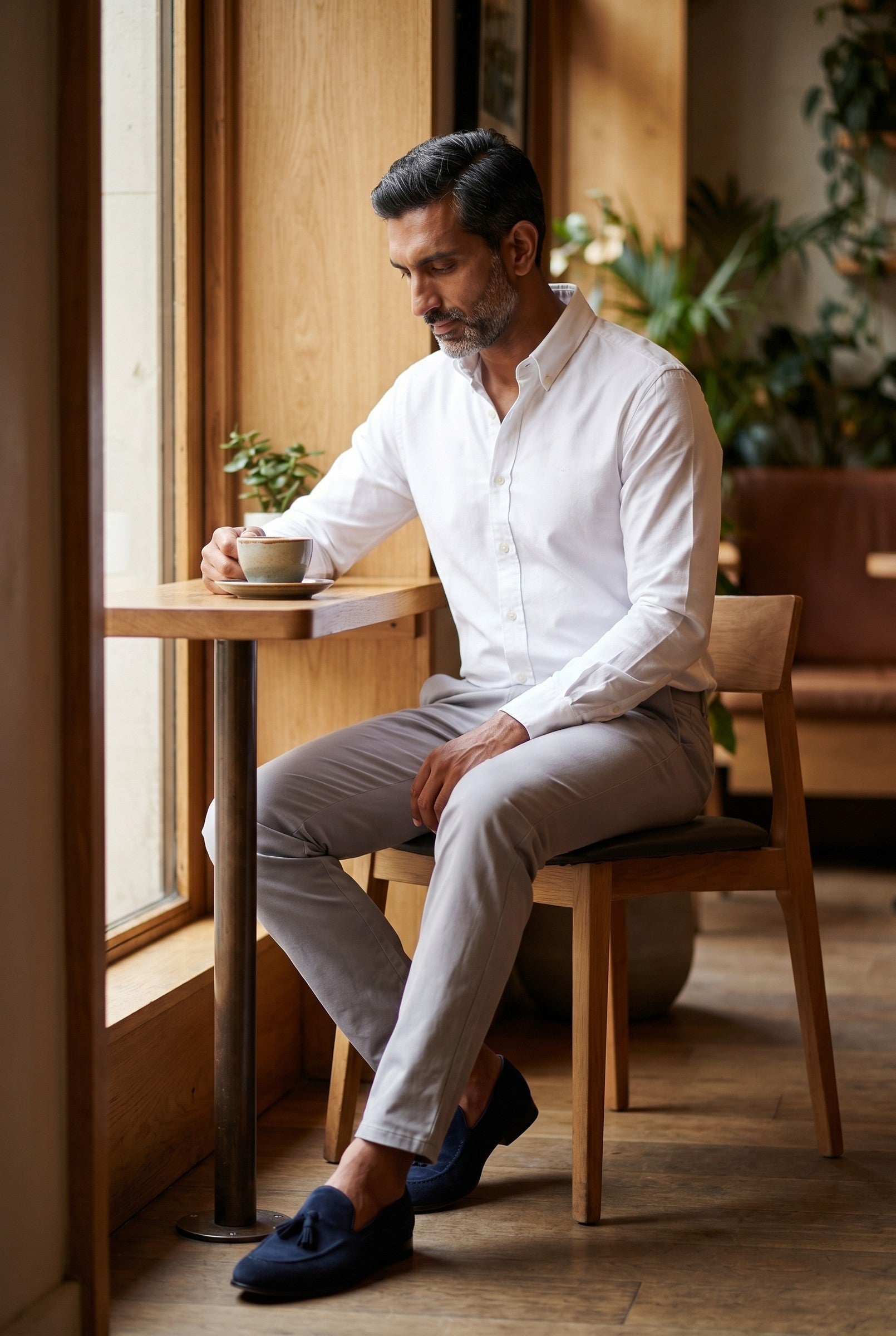 Men's Slim Tailored Chinos | Blackstone London