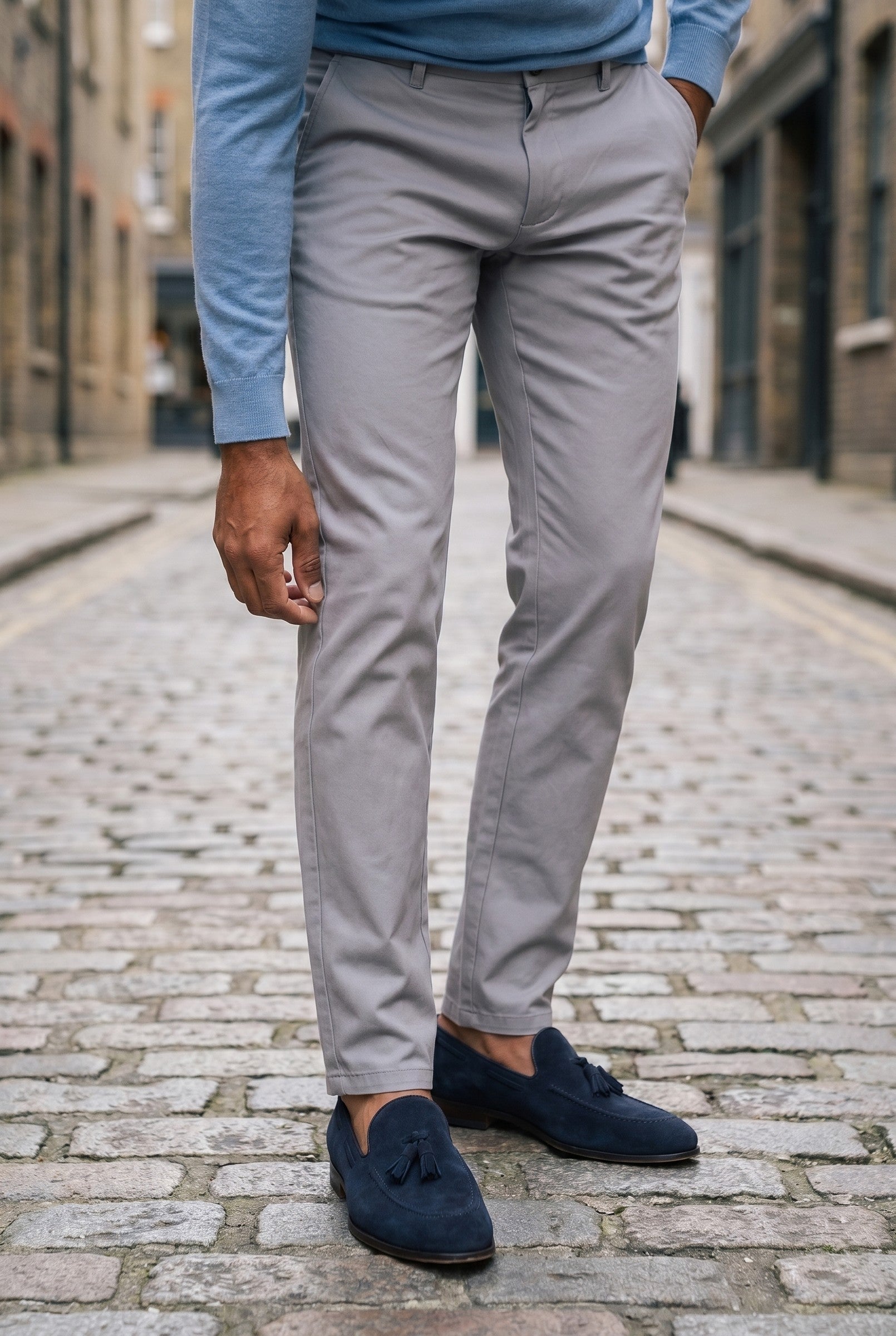 Men's Slim Tailored Chinos | Blackstone London