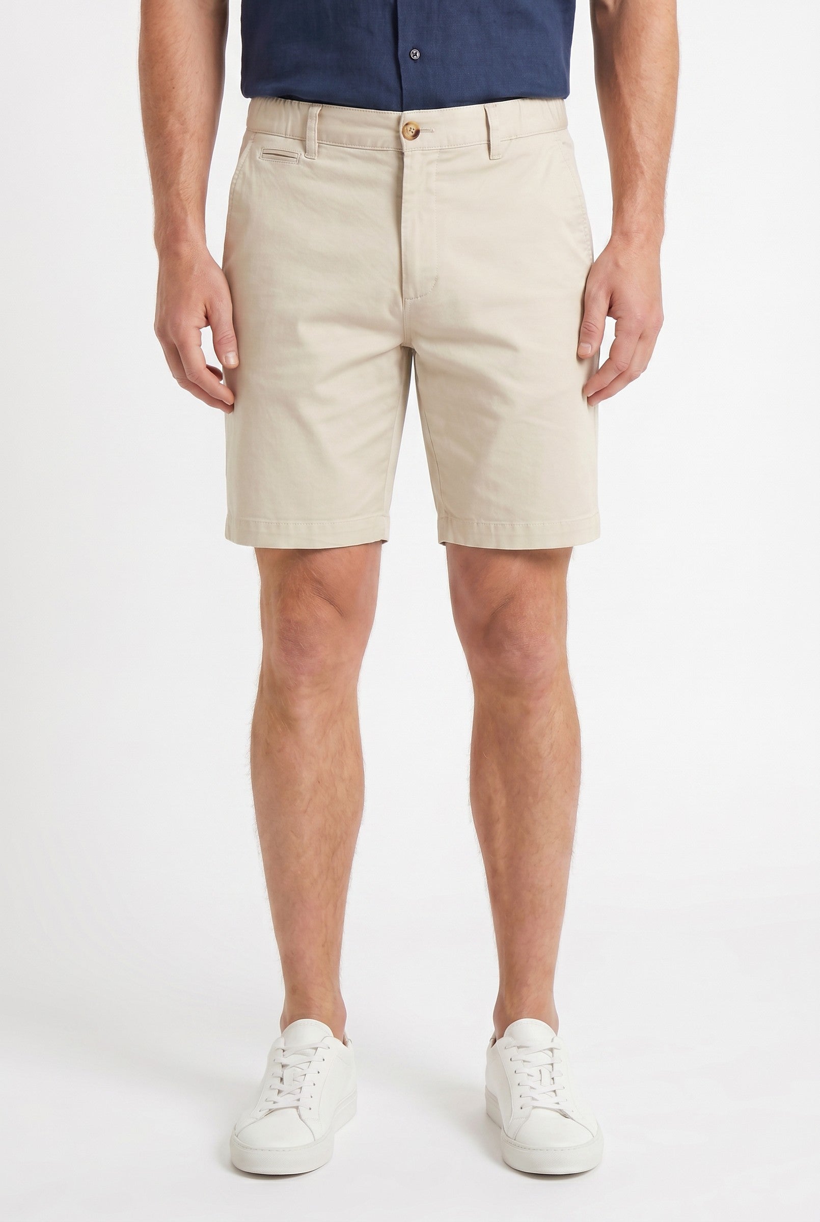 Men's Cotton Linen Chino Shorts | Blackstone London