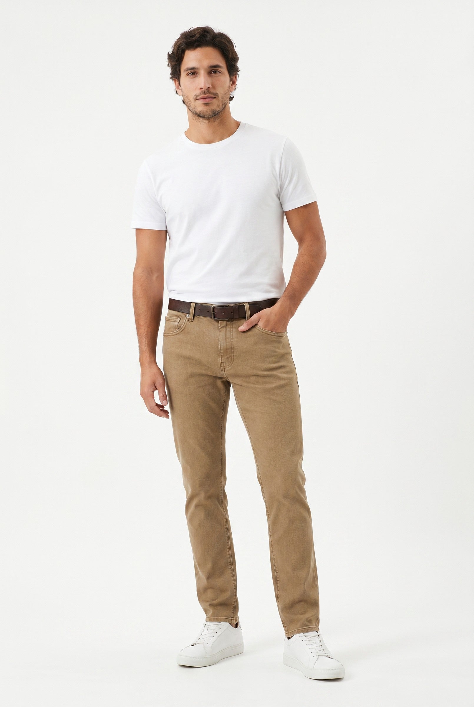 Men's Slim Tapered Stretch Denim Jeans | Blackstone London
