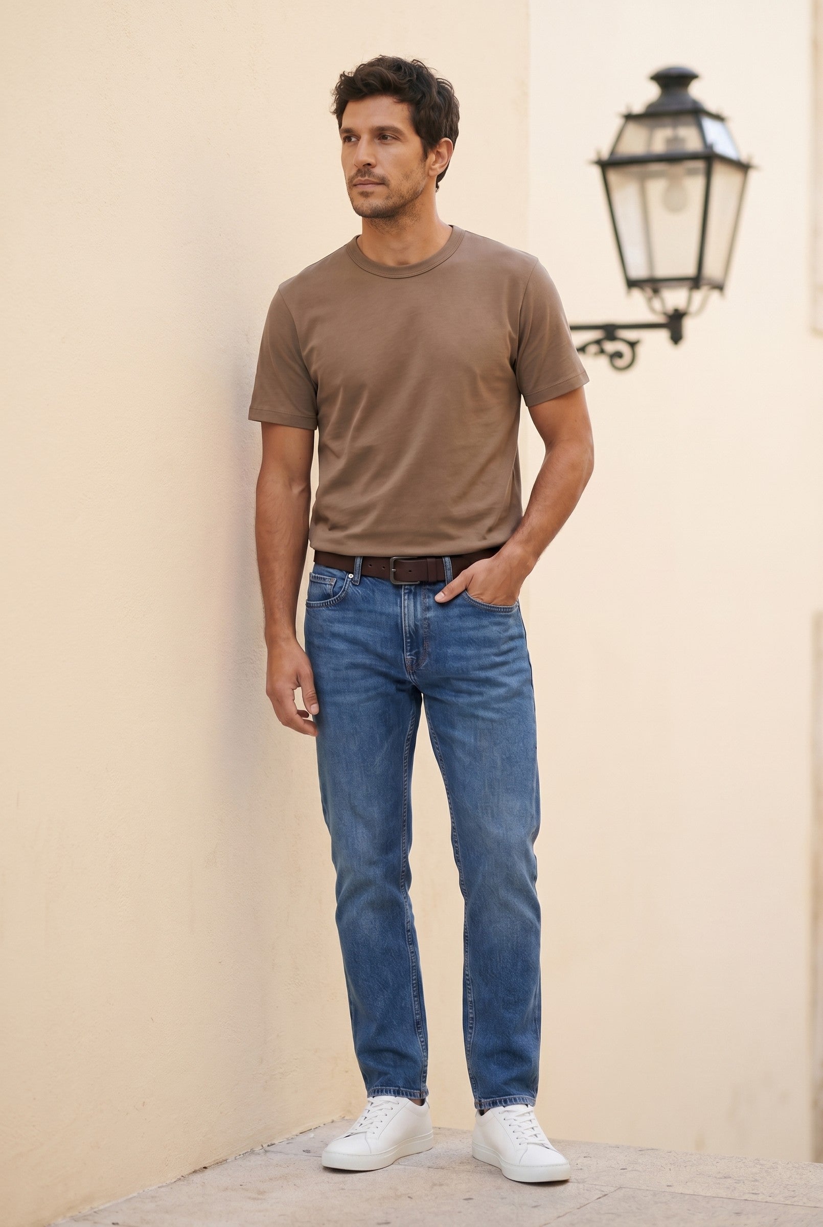 Men's Midweight Cotton Crew Neck T-Shirt | Blackstone London