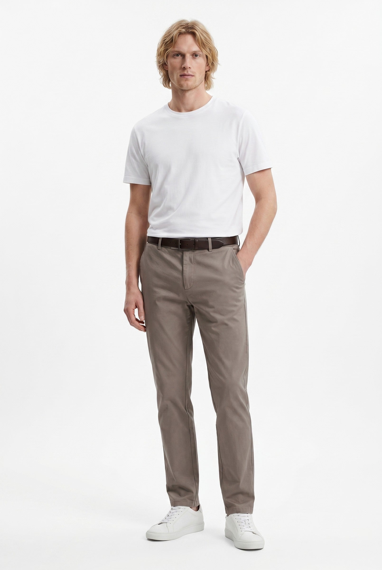Men's Slim Fit Tailored Chino Trousers | Blackstone London