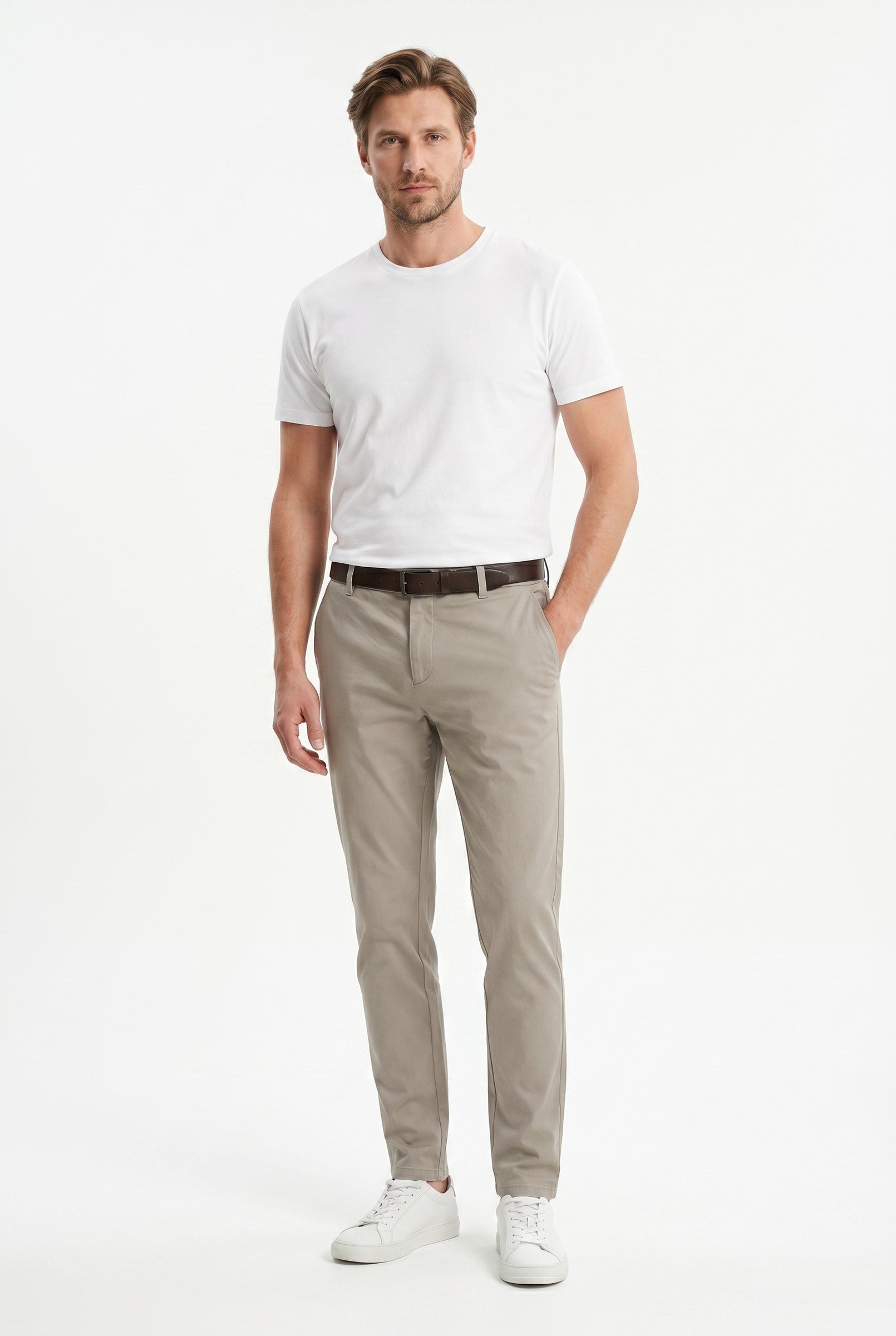 Men's Slim Fit Tailored Chino Trousers | Blackstone London