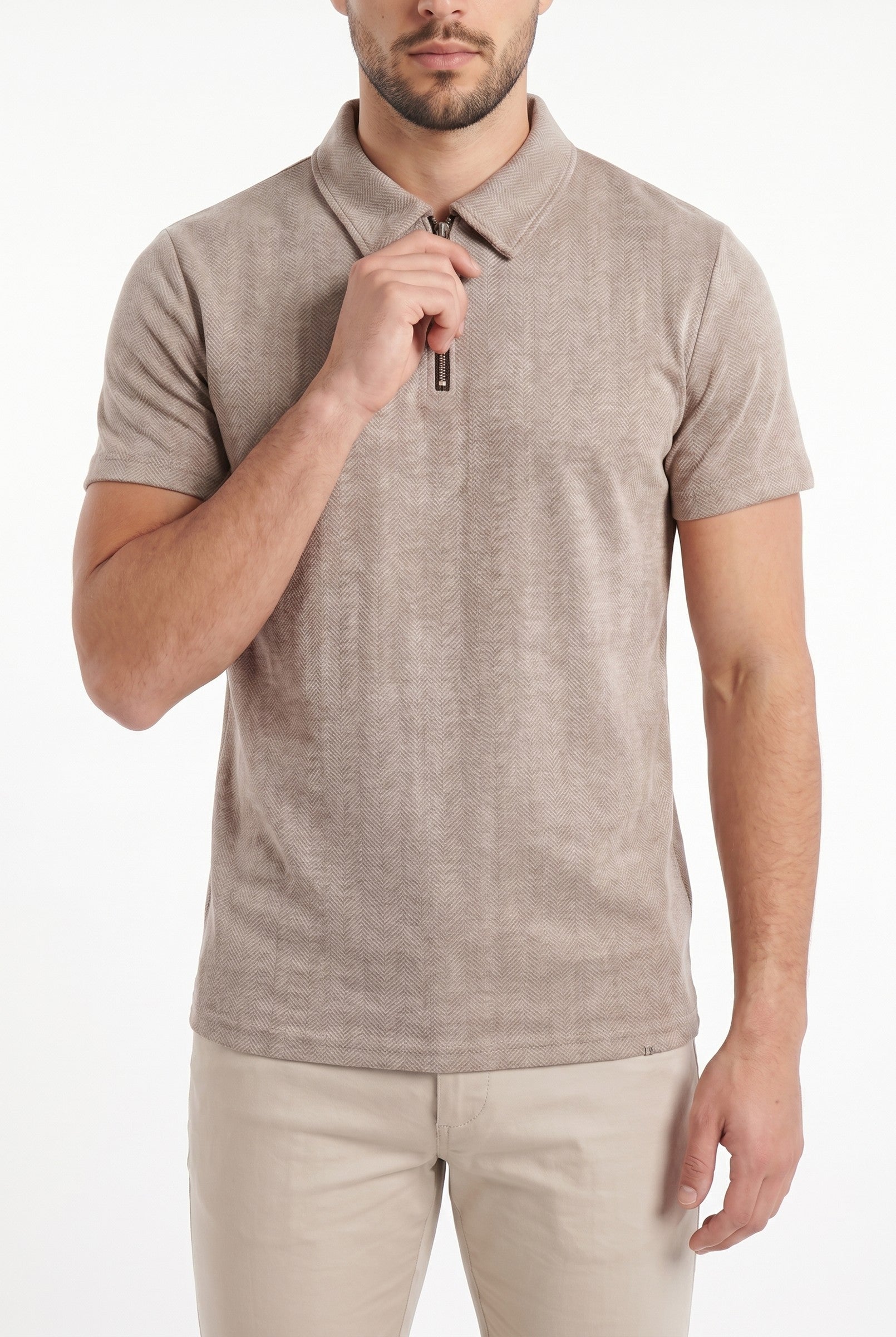 Men's Zig Zag Polo | Blackstone London