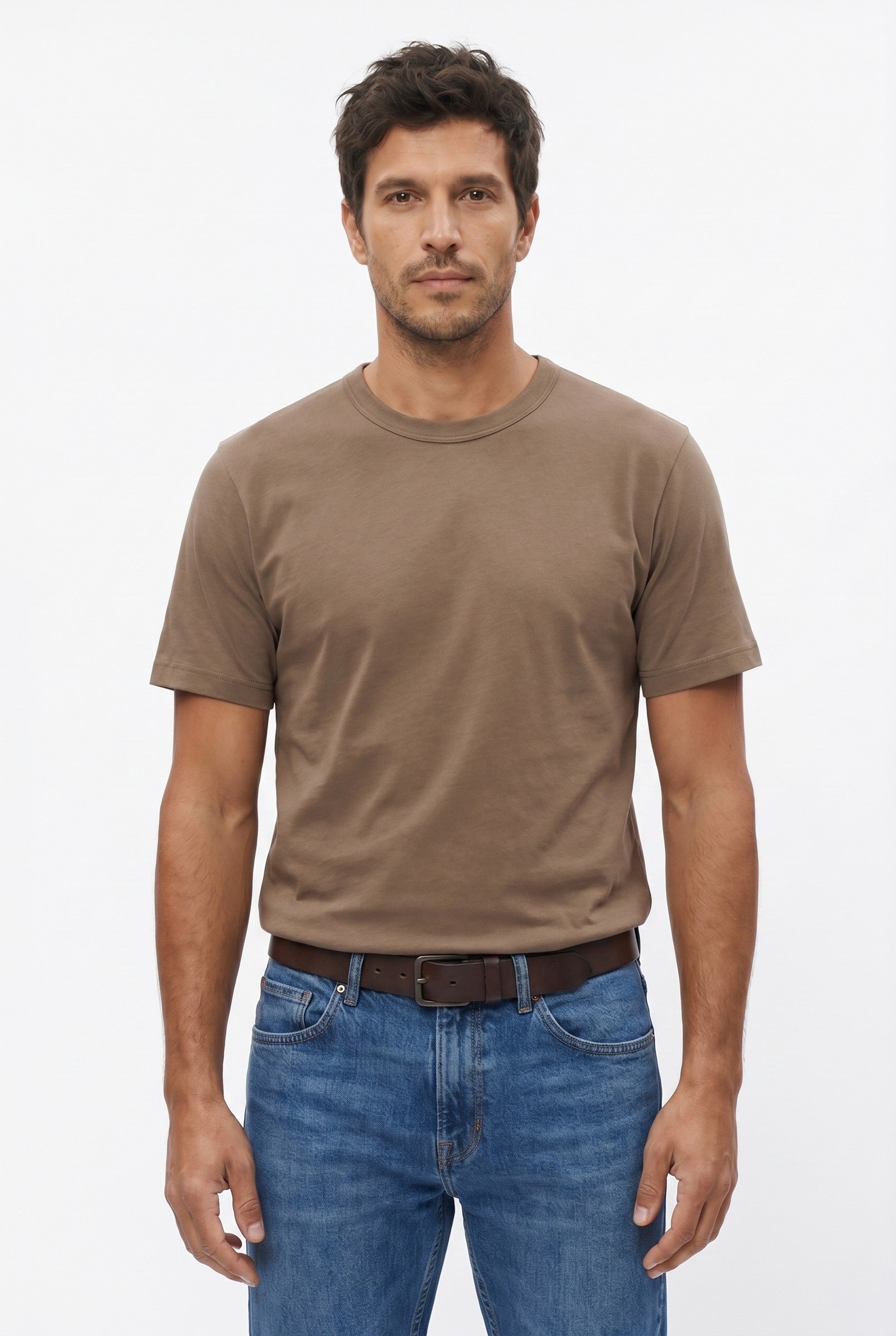 Men's Midweight Cotton Crew Neck T-Shirt | Blackstone London
