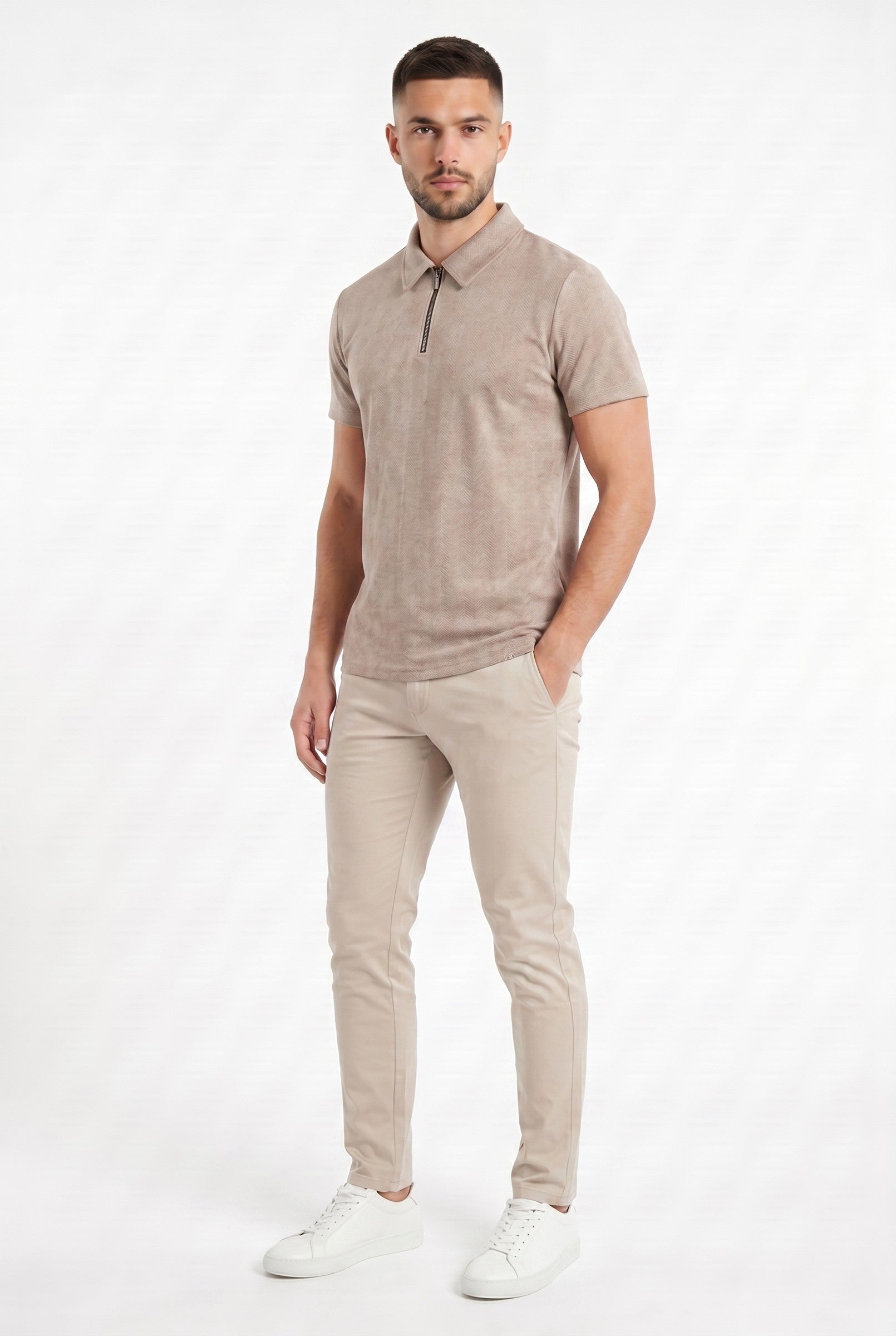 Men's Zig Zag Polo | Blackstone London