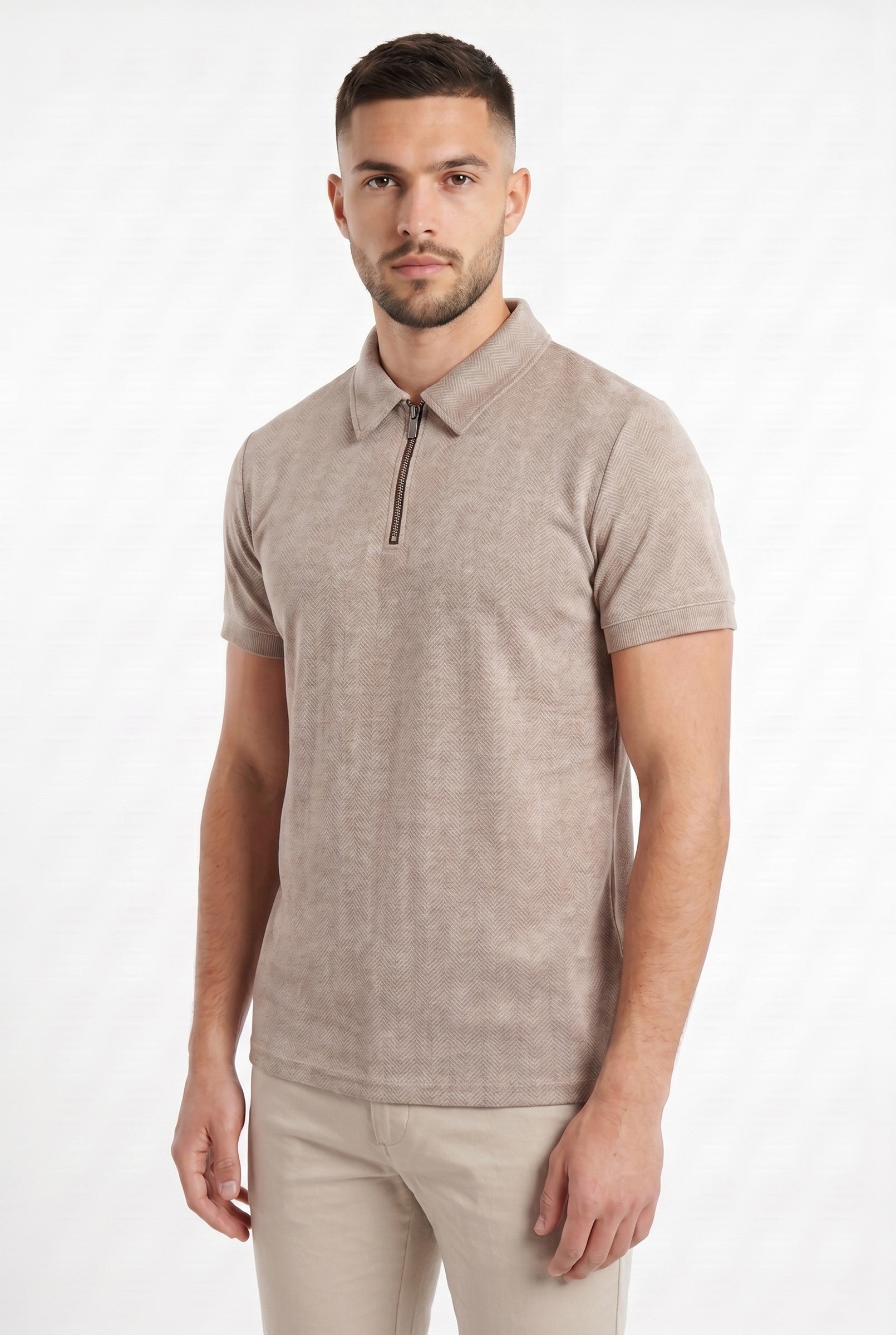 Men's Zig Zag Polo | Blackstone London
