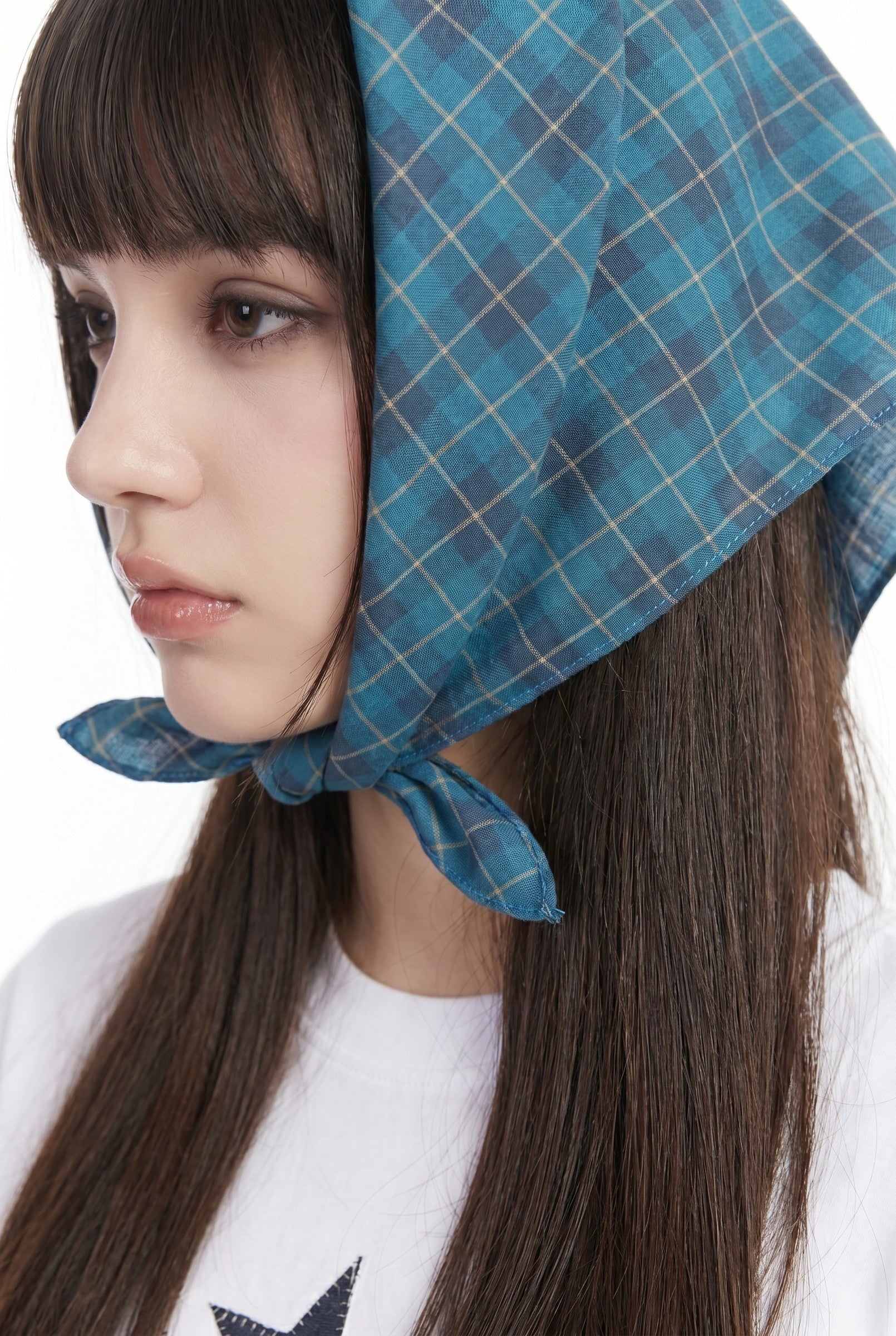 Women's Plaid Square Scarf | Blackstone London