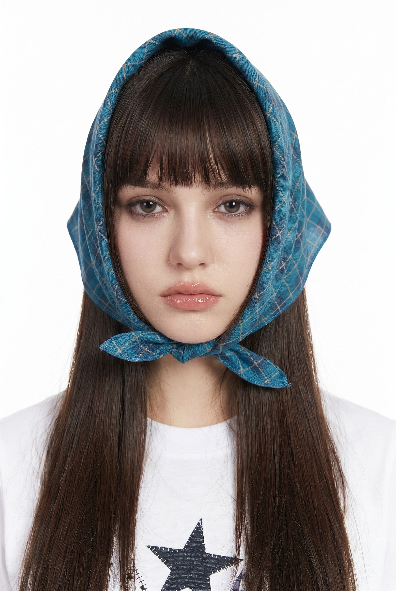 Women's Plaid Square Scarf | Blackstone London