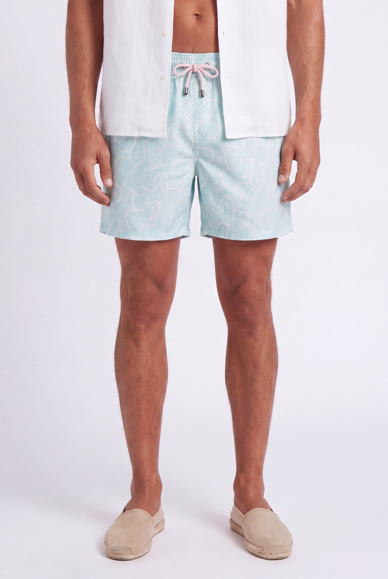 Men's Agave Print Swim Shorts | Blackstone London