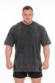 Men's Acid Wash Oversized Gym Tee | Blackstone London