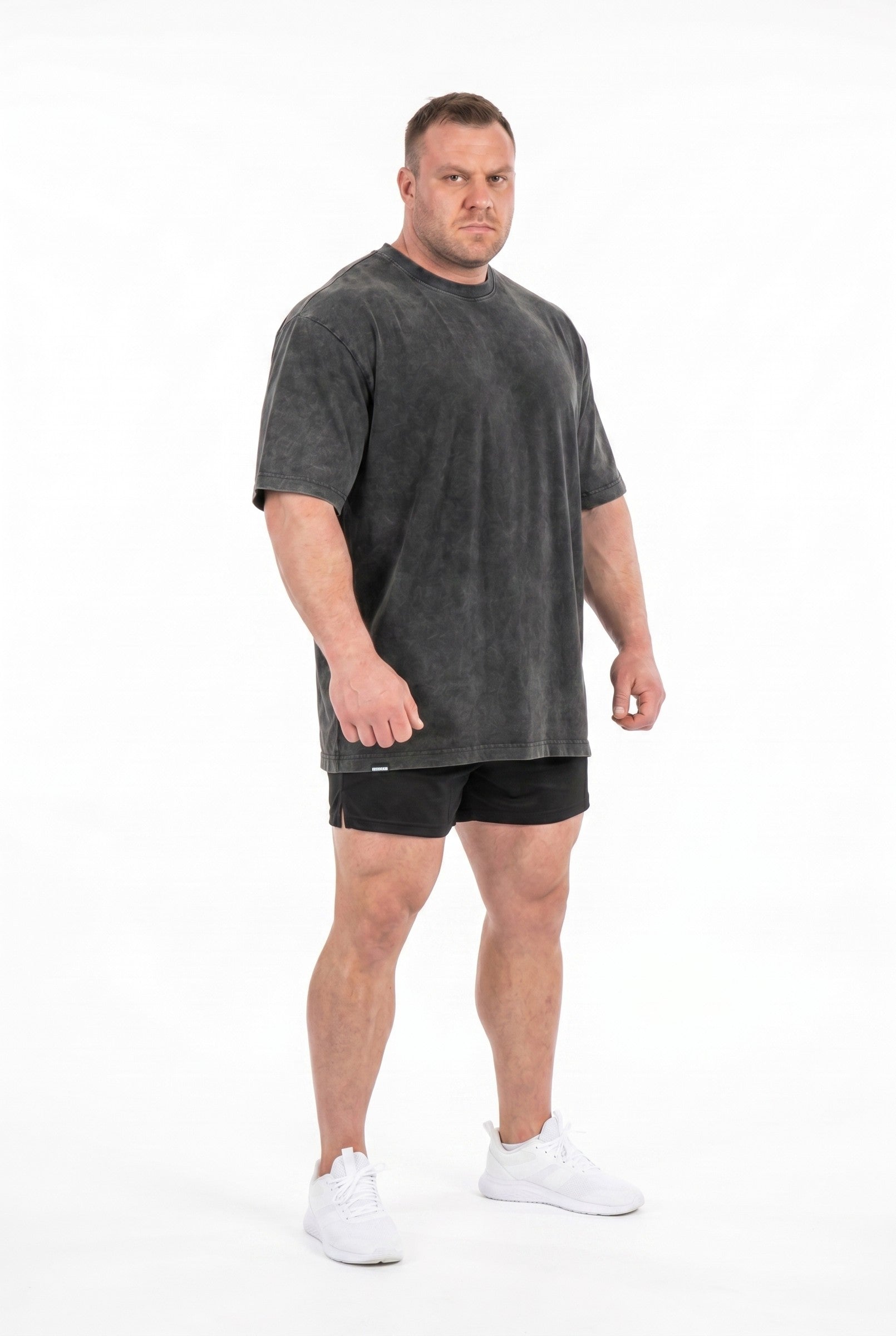Men's Acid Wash Oversized Gym Tee | Blackstone London