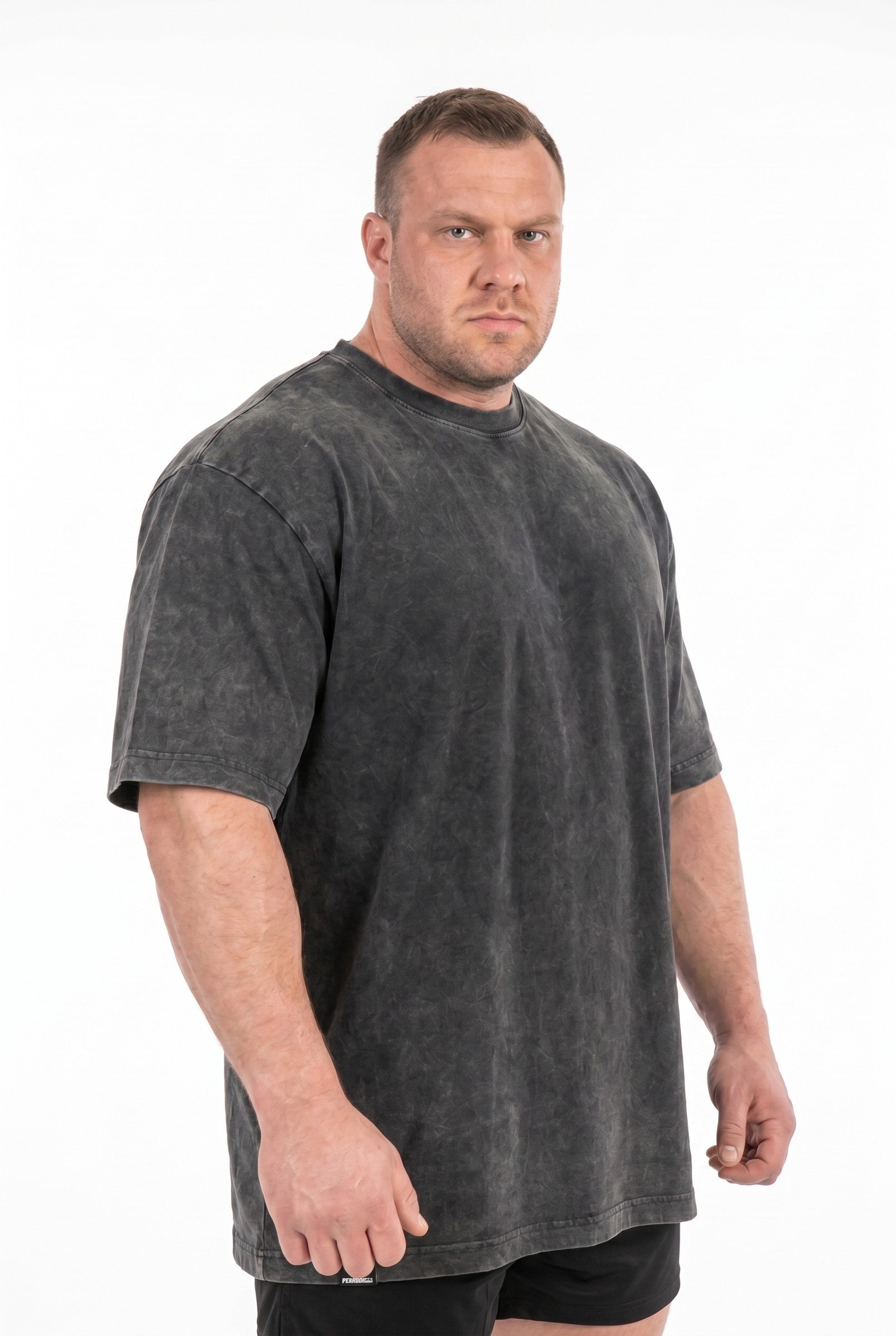 Men's Acid Wash Oversized Gym Tee | Blackstone London