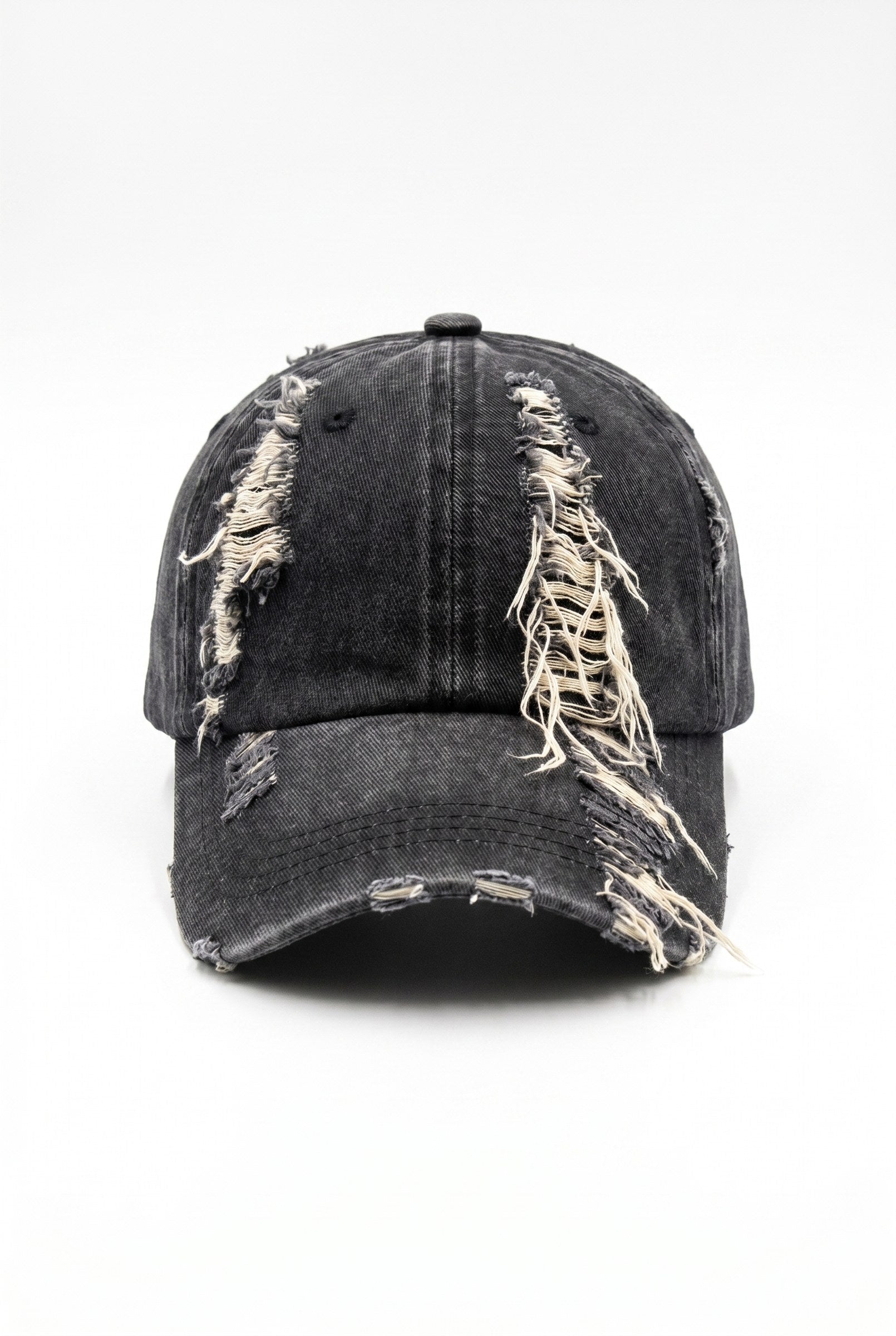 Men's Washed Distressed 6-Panel Cap | Blackstone London