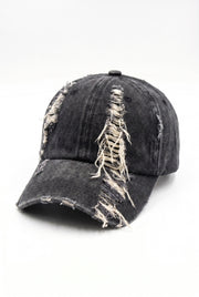 Men's Washed Distressed 6-Panel Cap | Blackstone London